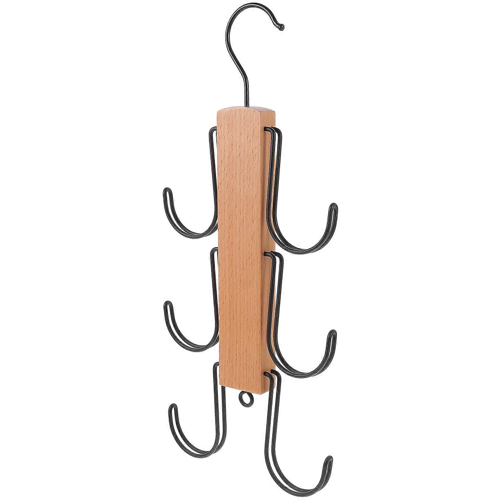 5Pcs Rotary Hanging Bag Hook Organizer Multi-Color Space-Saving Hanger For Clothes Hats And Scarves In Closets And Bedrooms