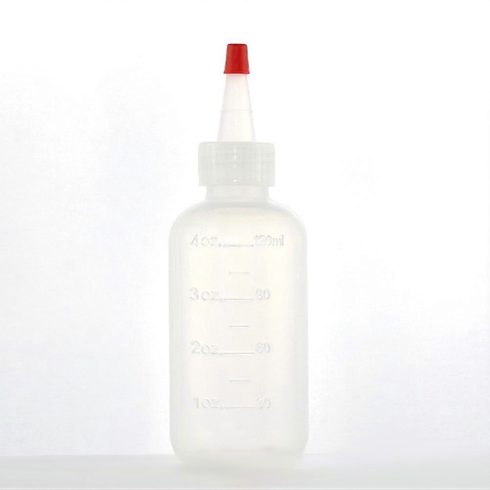 Plastic Bottle Sauce Bottle with Cap for Home Use 10Pcs White Pack