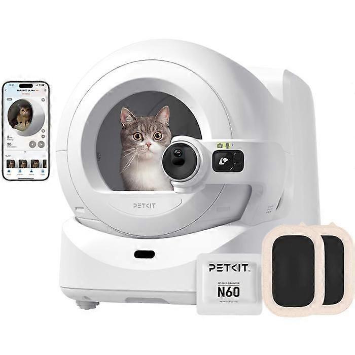 Purobot Ultra Automatic Cat Litter Robot with Camera and AI