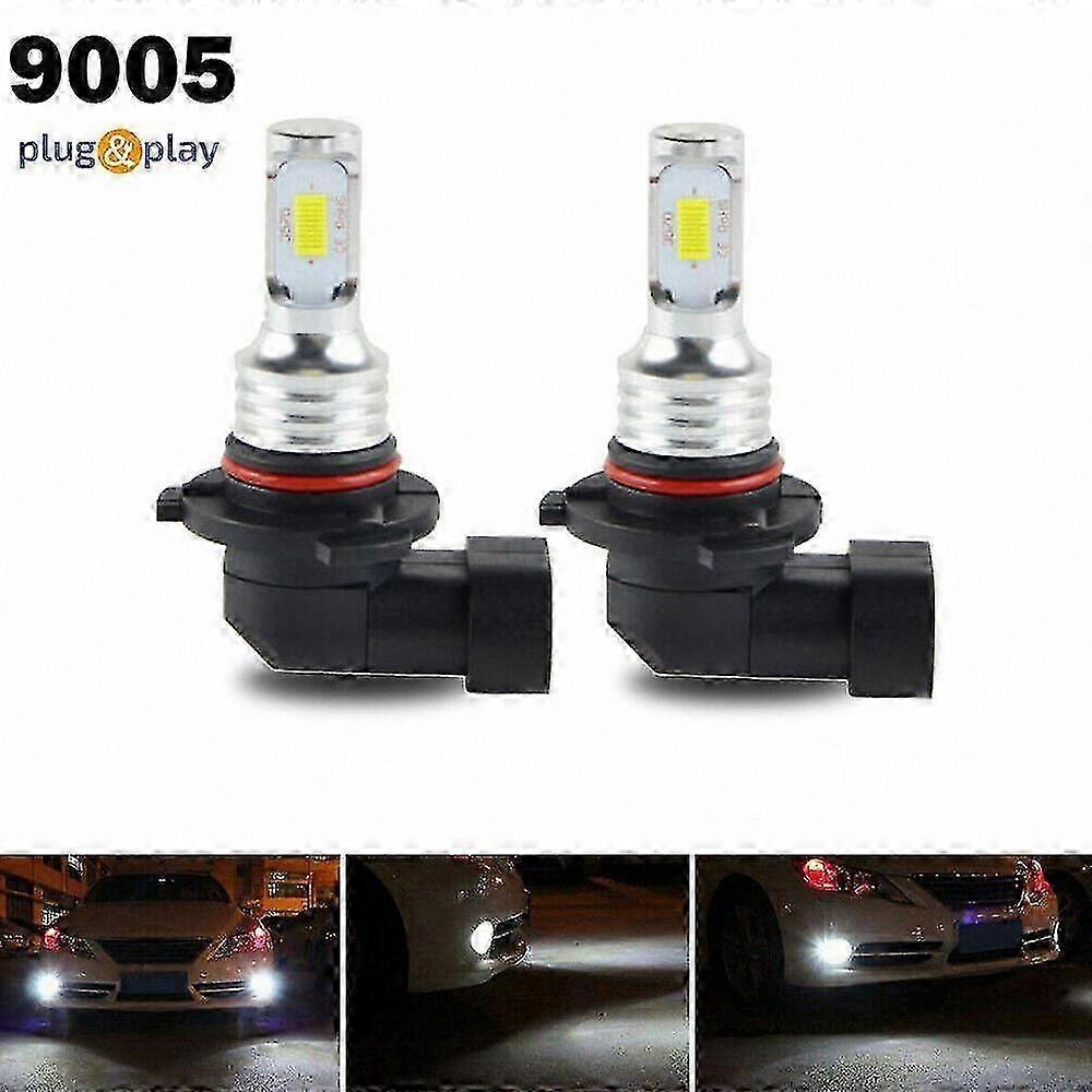 9005 HB3 LED Headlight Bulbs, 80W 8000LM 6000K White High Low Beam Conversion Kit