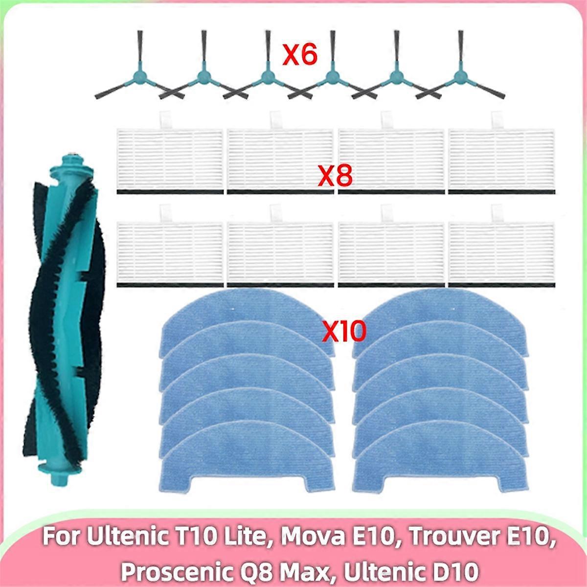 Main Side Brush Filter Mop for T10 Lite/ E10/Trouver E10