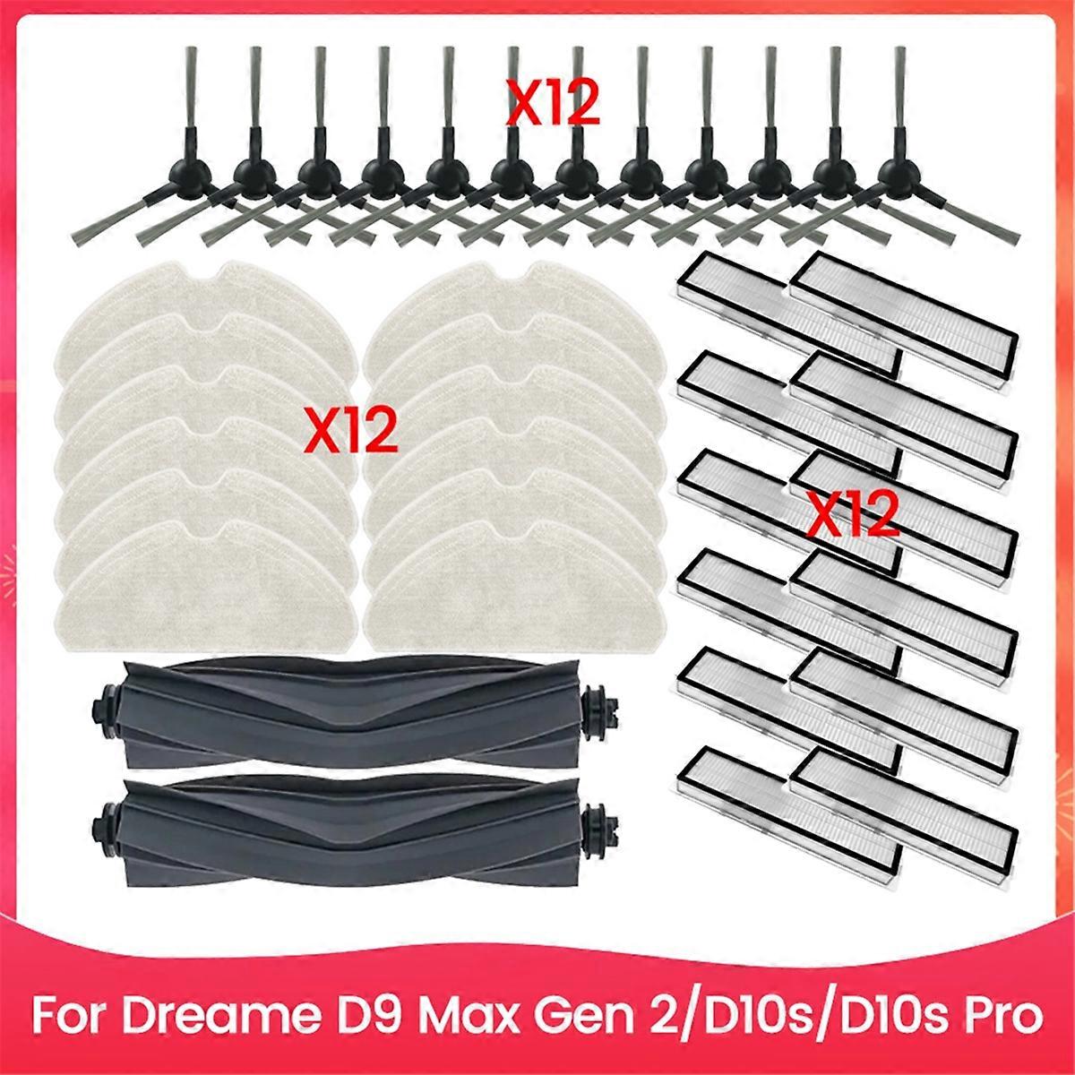 For Dreame D9 Max Gen 2/D10s/D10s Pro hovedsidebørste moppeklut