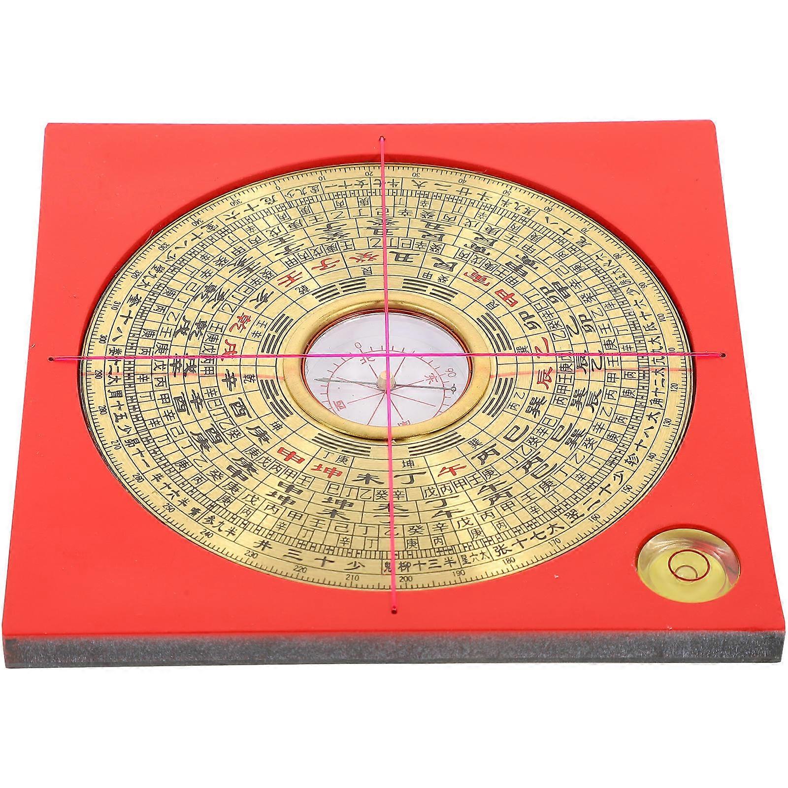 Chinese Luo Pan Compass Round Shape Direction Finding Foyer 1Set