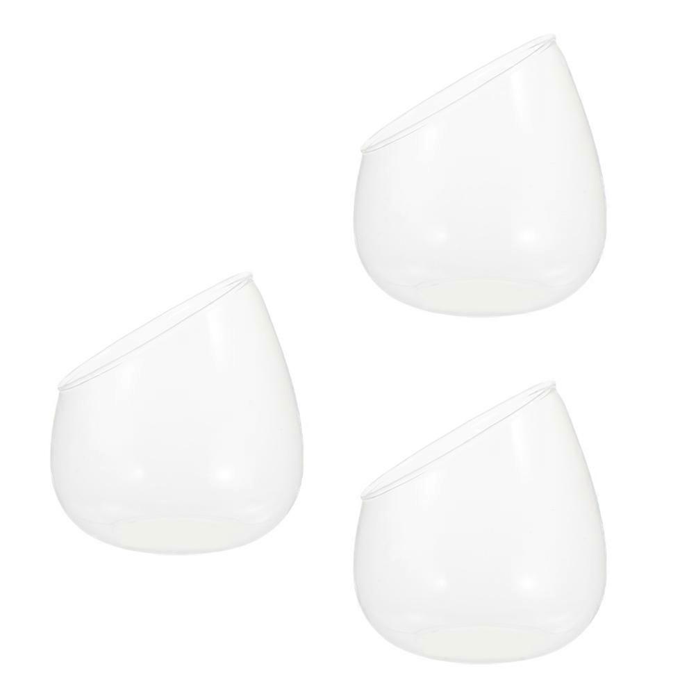 Glass Bottle Cut Fish Bowl for Displaying Use 9Pcs Set