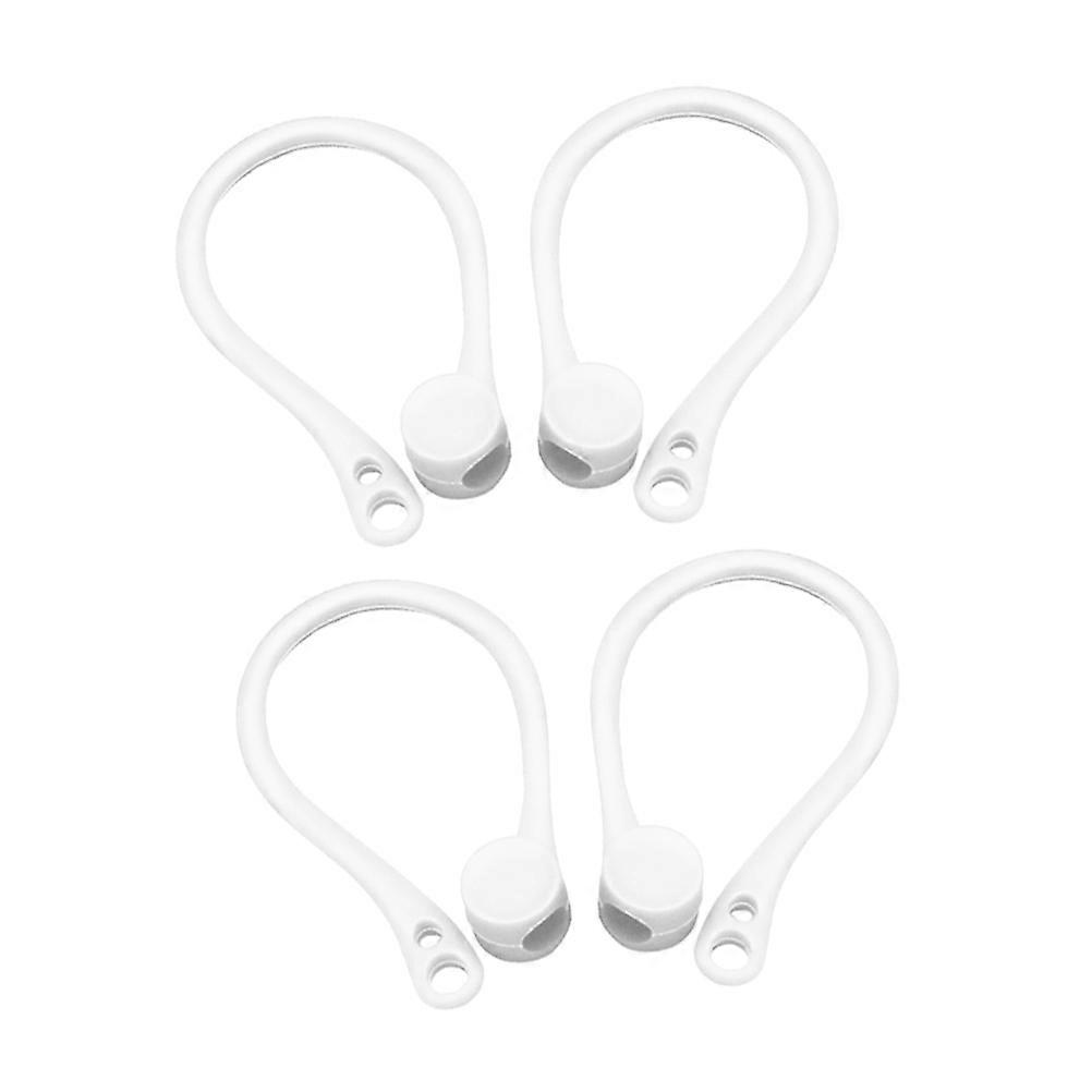 Earpiece Ear Hook Protective Earhook for Wireless Earphone 6Pairs White