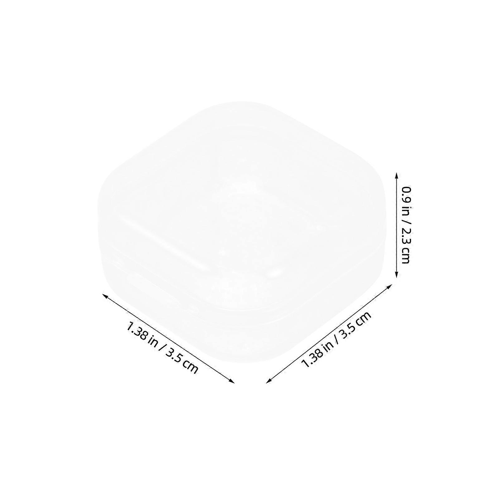 White Mini Clear Plastic Storage Boxes for Keeping 24Pcs Small Items