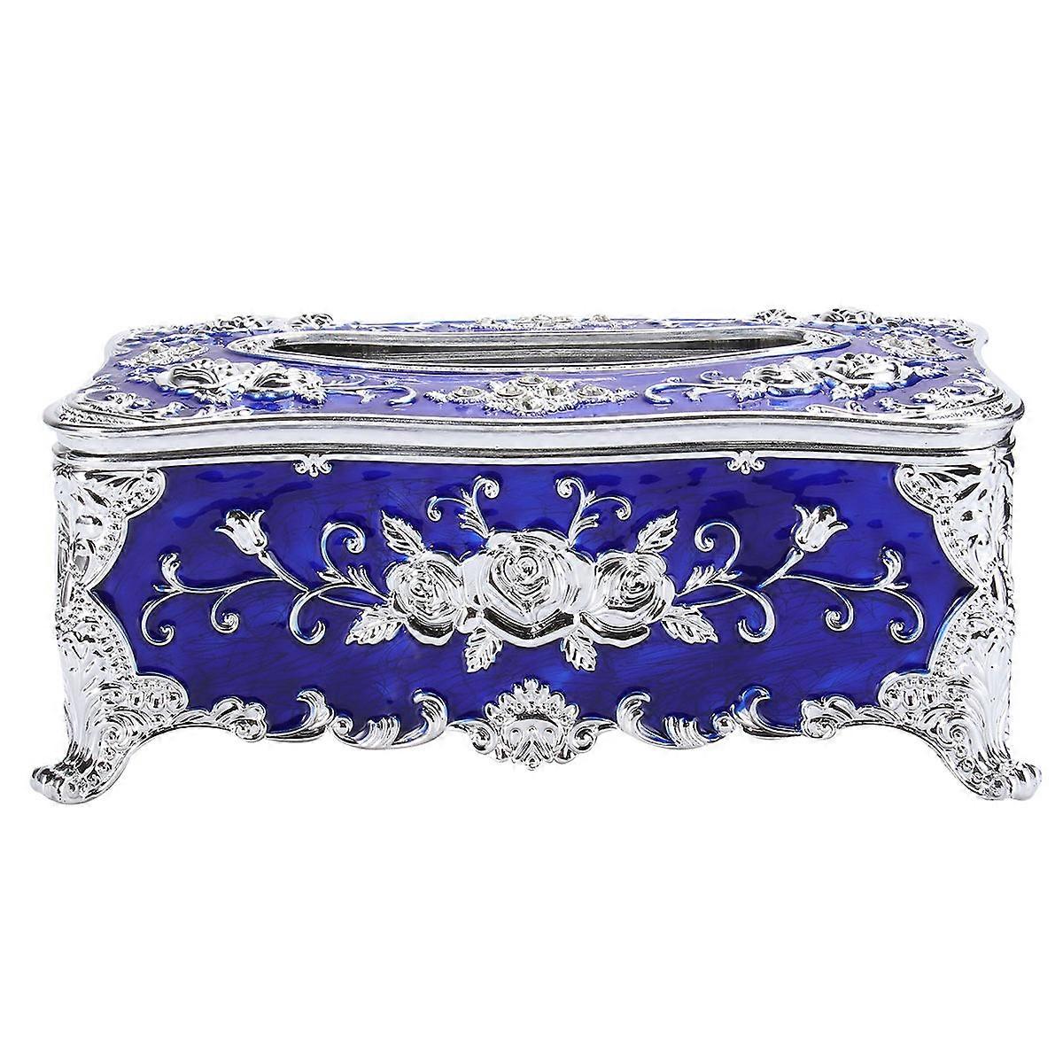 High-Grade Napkin Holder Tissue Box for Storage 3Pcs Rose Patterned