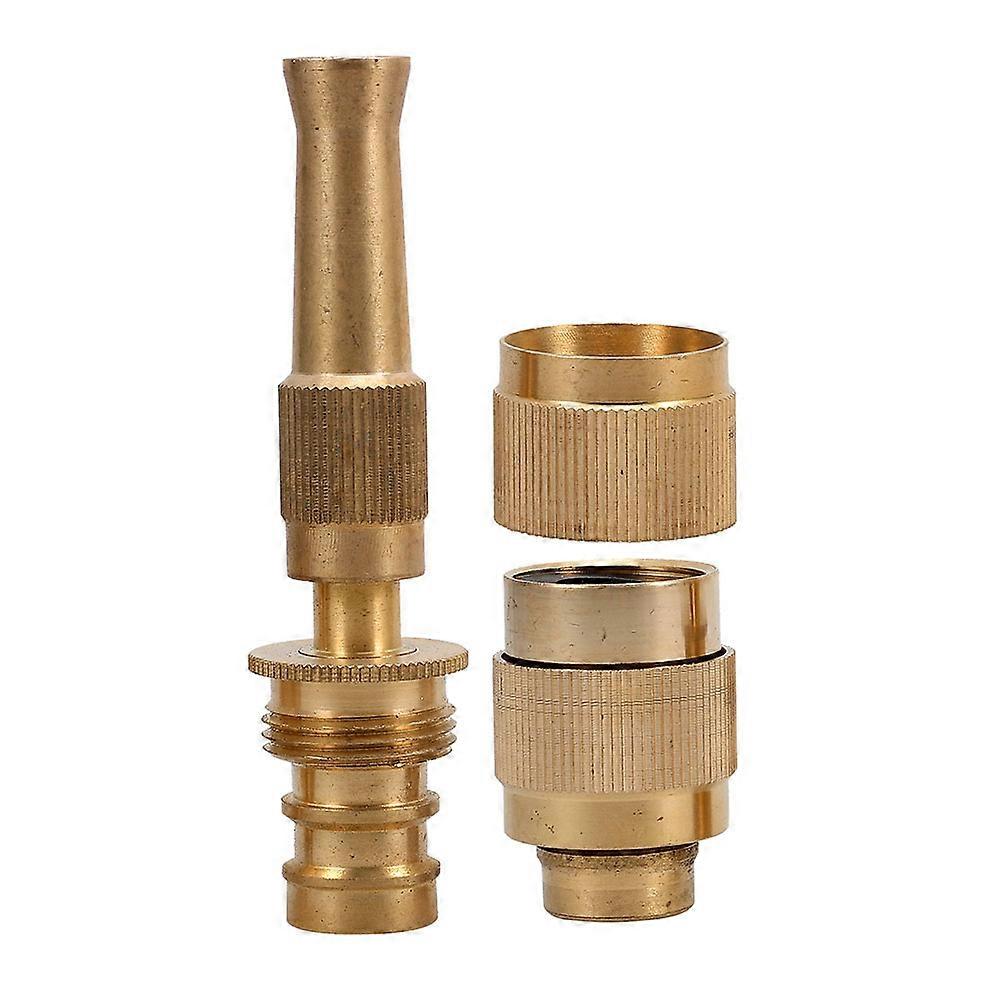 Garden Hose Sprayer Nozzle Brass for Adjustable Power Spray 5Pcs Set