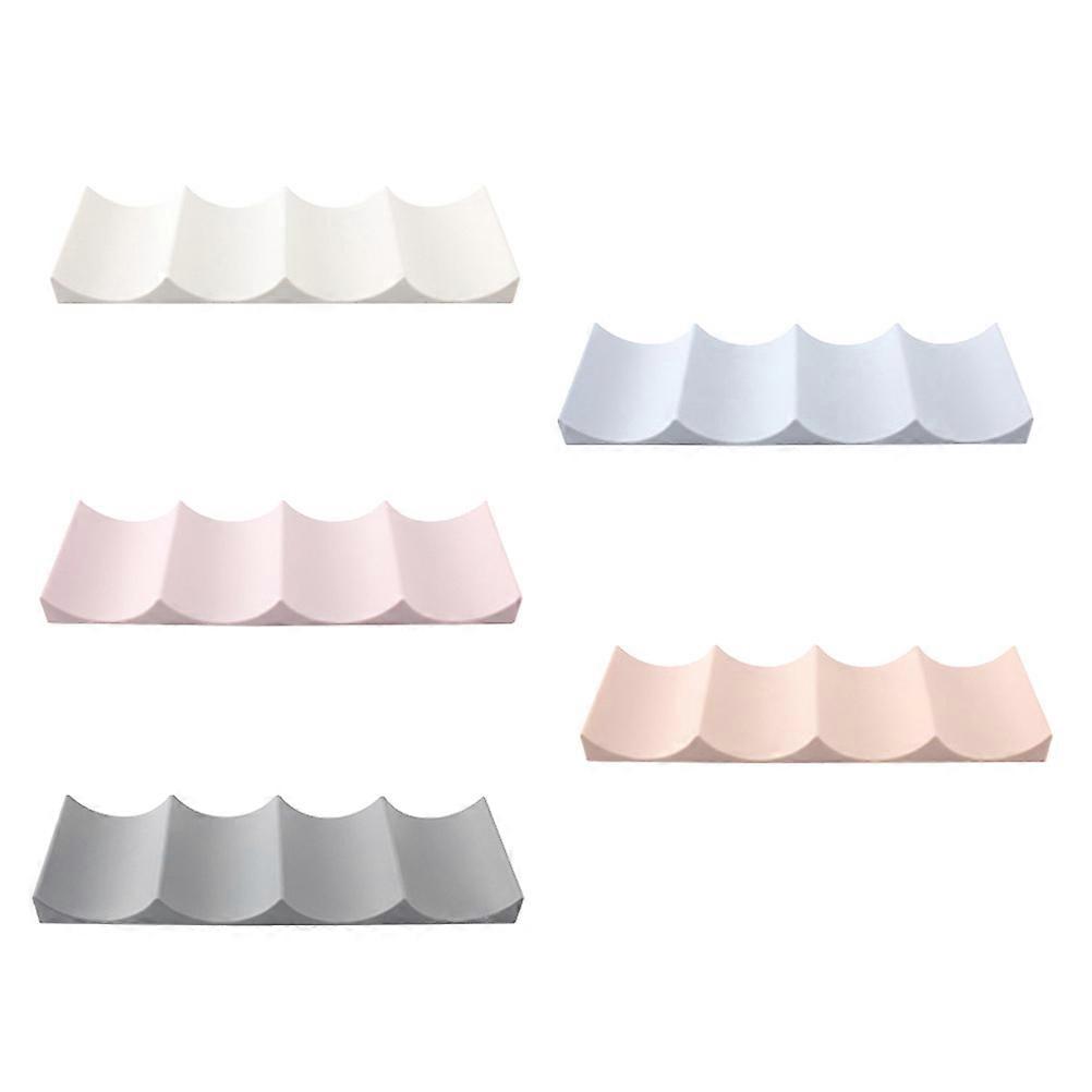 Βάση πάγκου για ράφια ευρωπαϊκού στιλ, εξοικονομώντας χώρο σε διάφορα χρώματα 29x9.8x2.2cm, ασφαλίζει μπουκάλια 5 τεμάχια