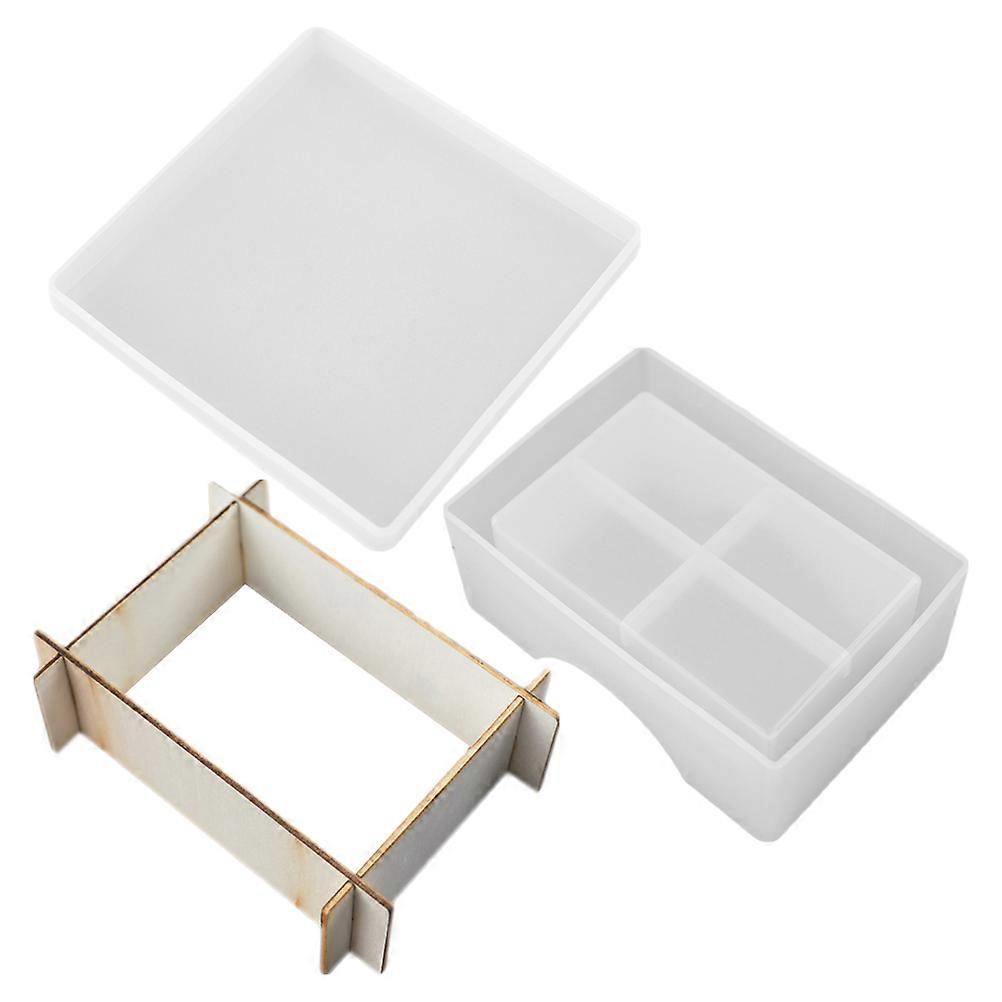 Square Coaster Mold for Creative Crafting with 2Sets Storage Box