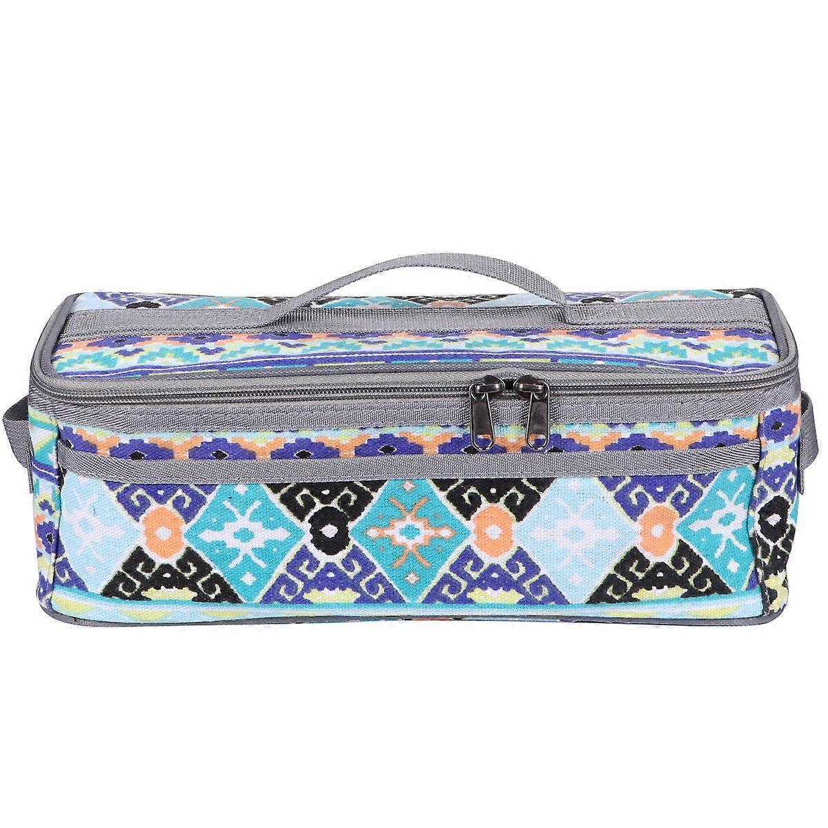 Convenient Cutlery Pouch Tableware Holder for Storage 2Pcs Blue Green