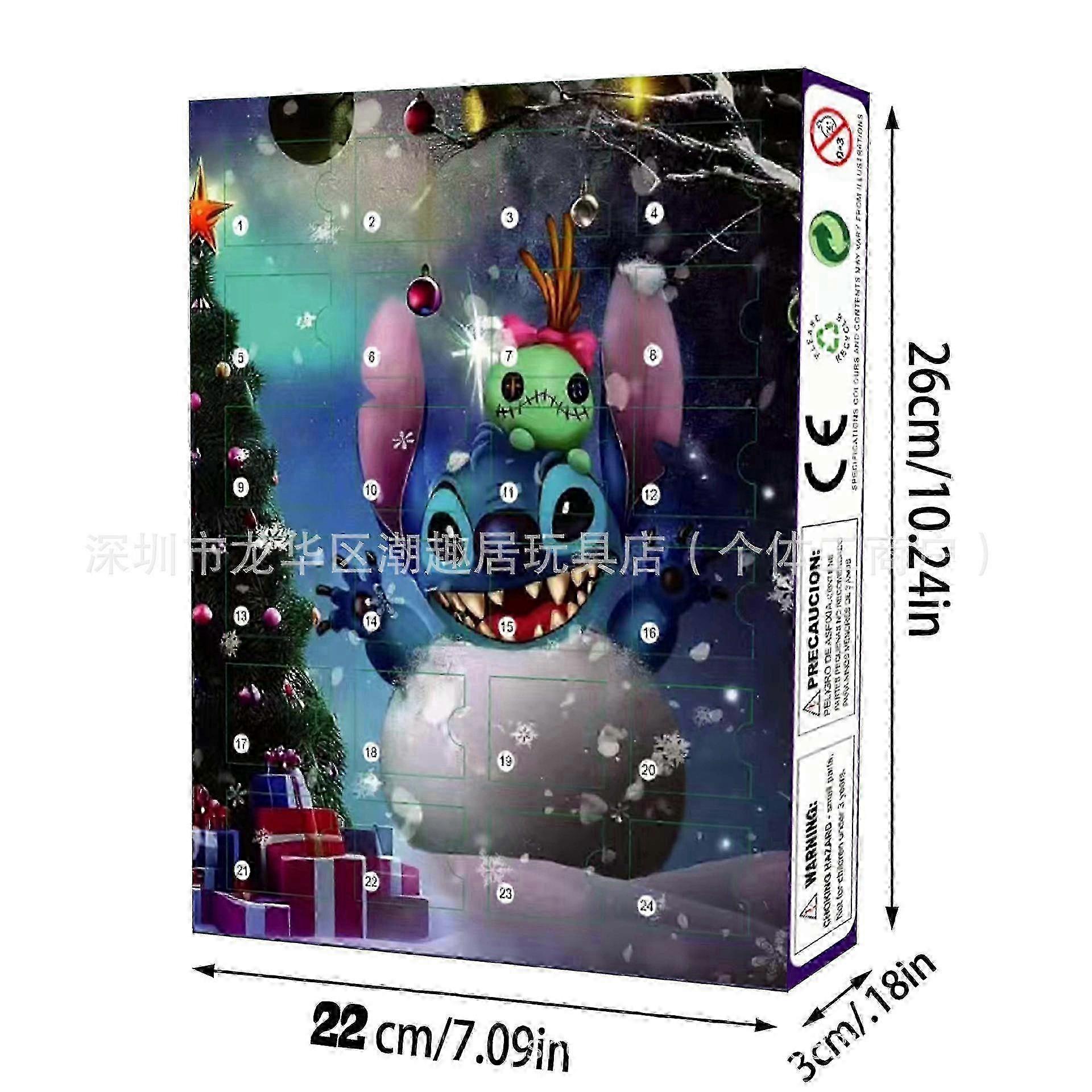 Christmas Advent Calendar 2024 Stitch Christmas Advent Calendar Blind Box 24 Christmas Countdown Gift Ornaments