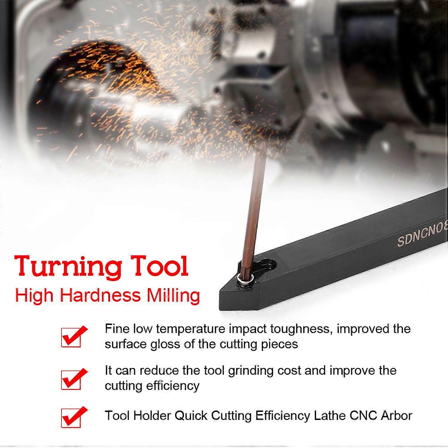 High Hardness Milling Tool Holder Quick Cutting Efficiency Lathe Arbor with Insert and Wrench