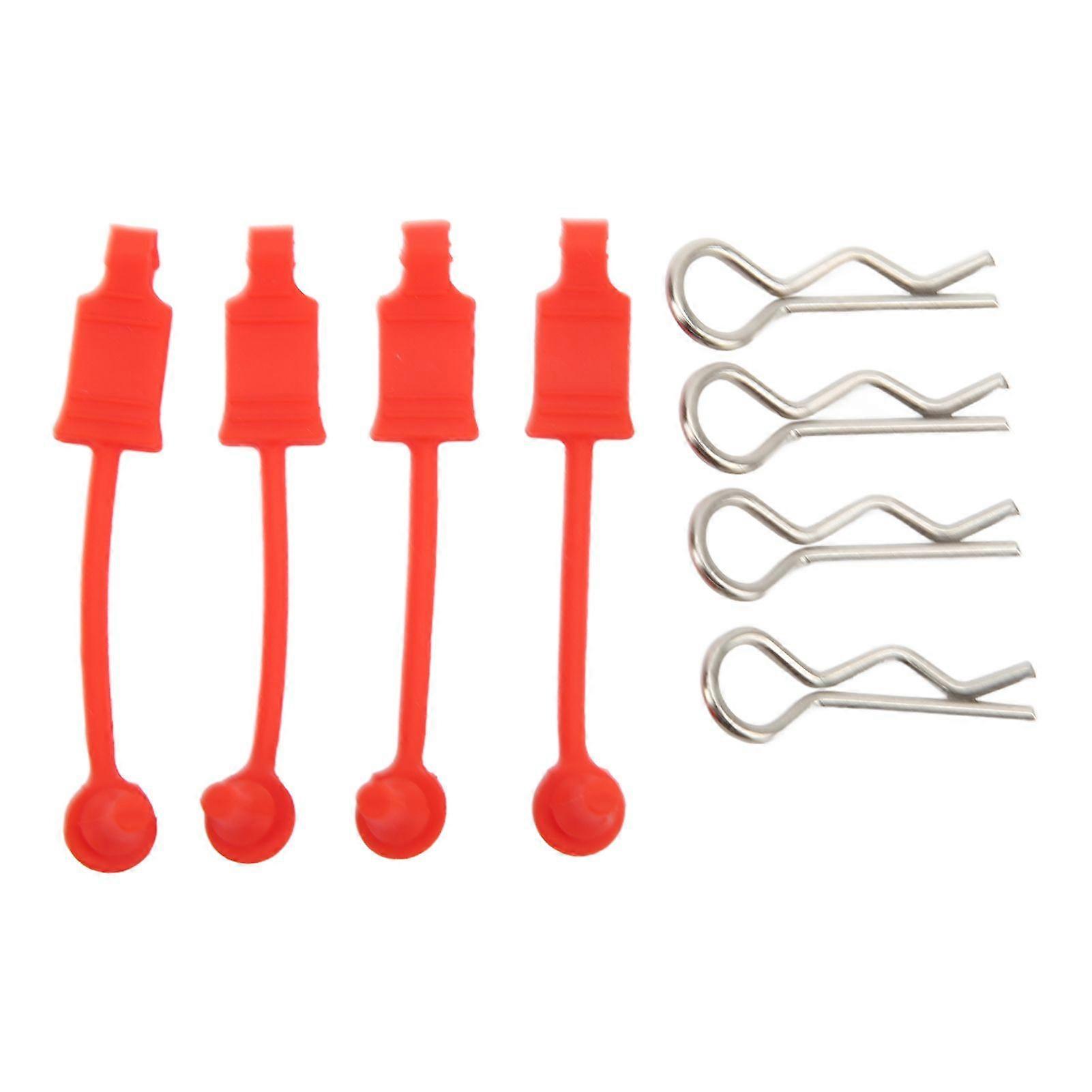 RC Car Body Shell Clip Retainers for Losi Lasernut U4 1/10 Remote Control Car Upgrade PartRed