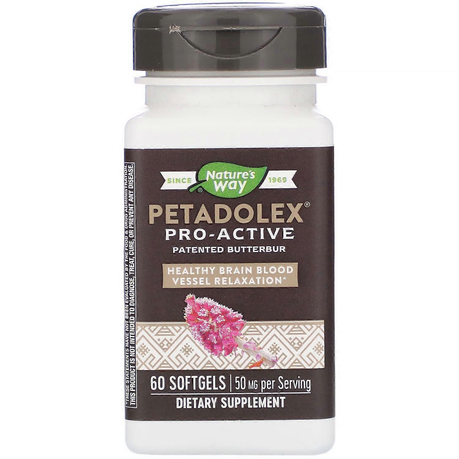 Nature's Way, PETADOLEX, Pro-Active, 50 mg , 60 Μαλακές Κάψουλες