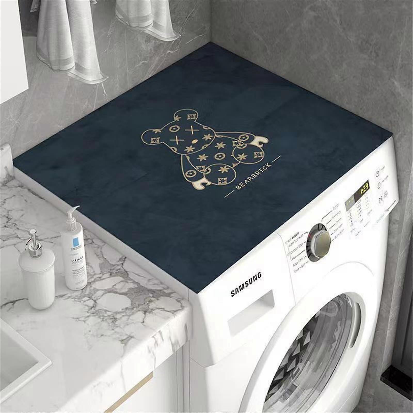 Antislip Washer And Dryer Covers Diatomaceous Earth DustProof 40x50cm Microwave Oven Dust Cover