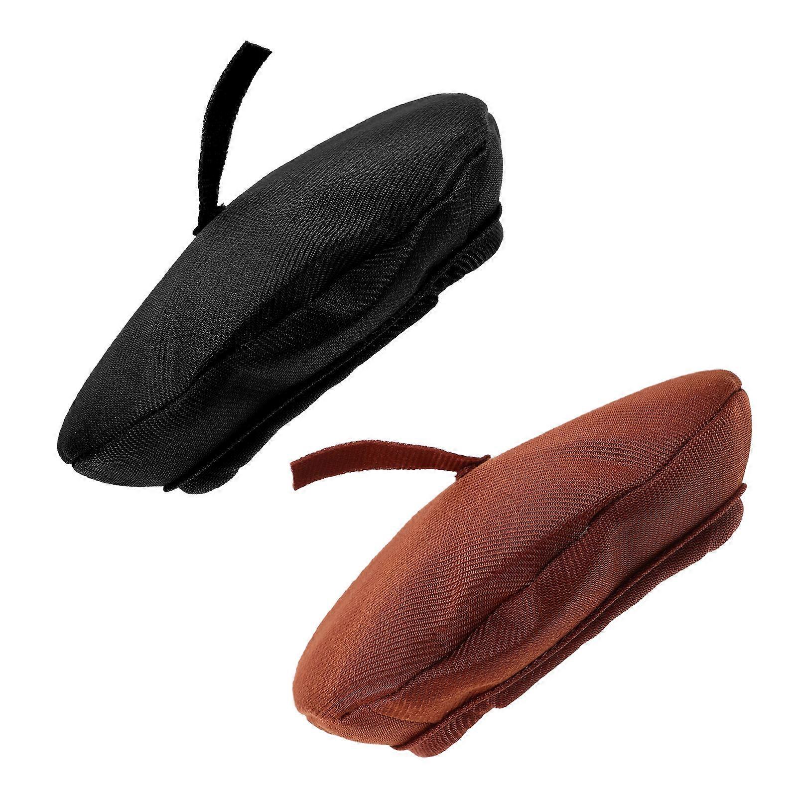 Doll Hat Decor Toy Beret for Role Play 6Pcs Assorted Color Mini Berets