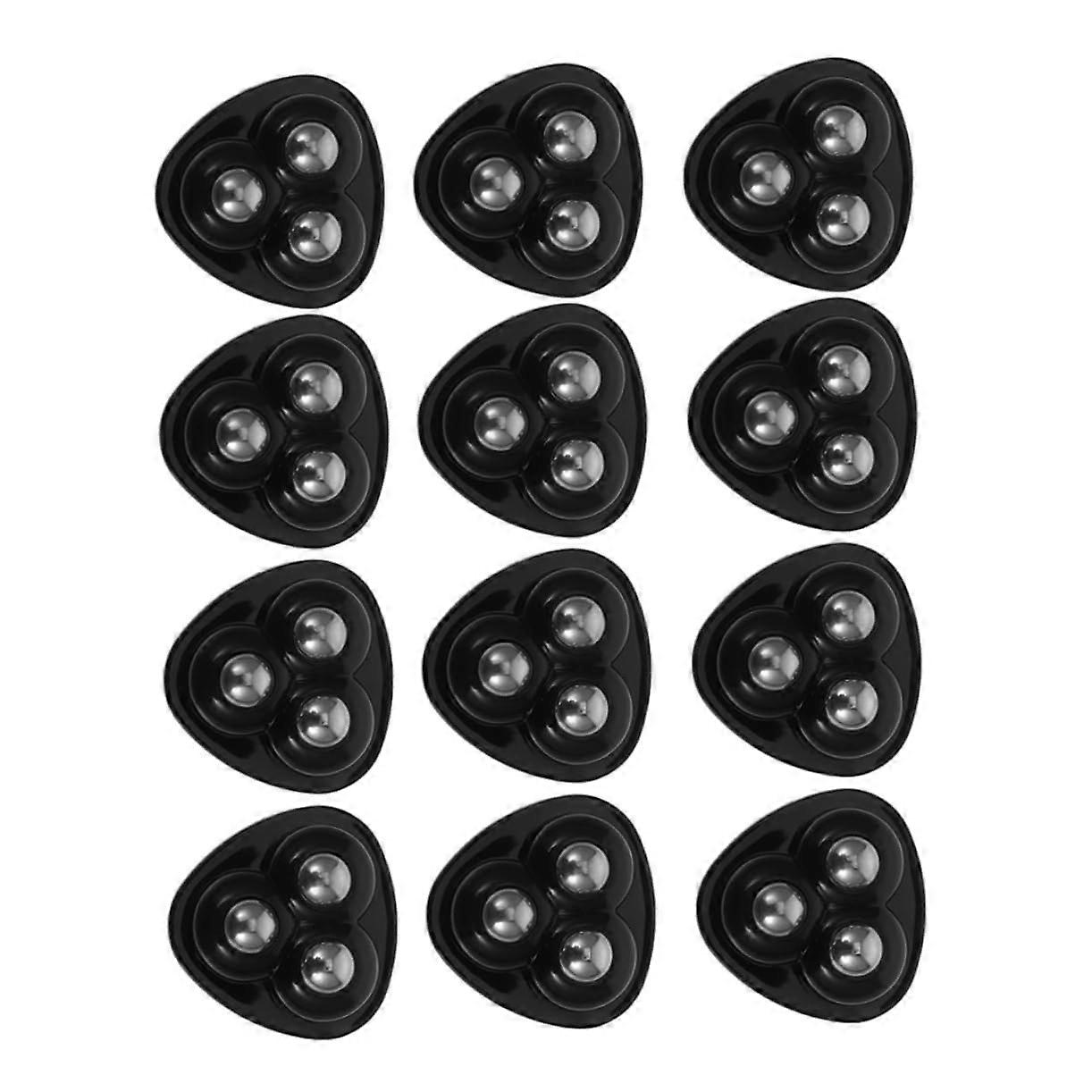 Self Adhesive Swivel Casters 12Pack Mini Wheels, Appliance Sliders, Rolling Feet, Storage