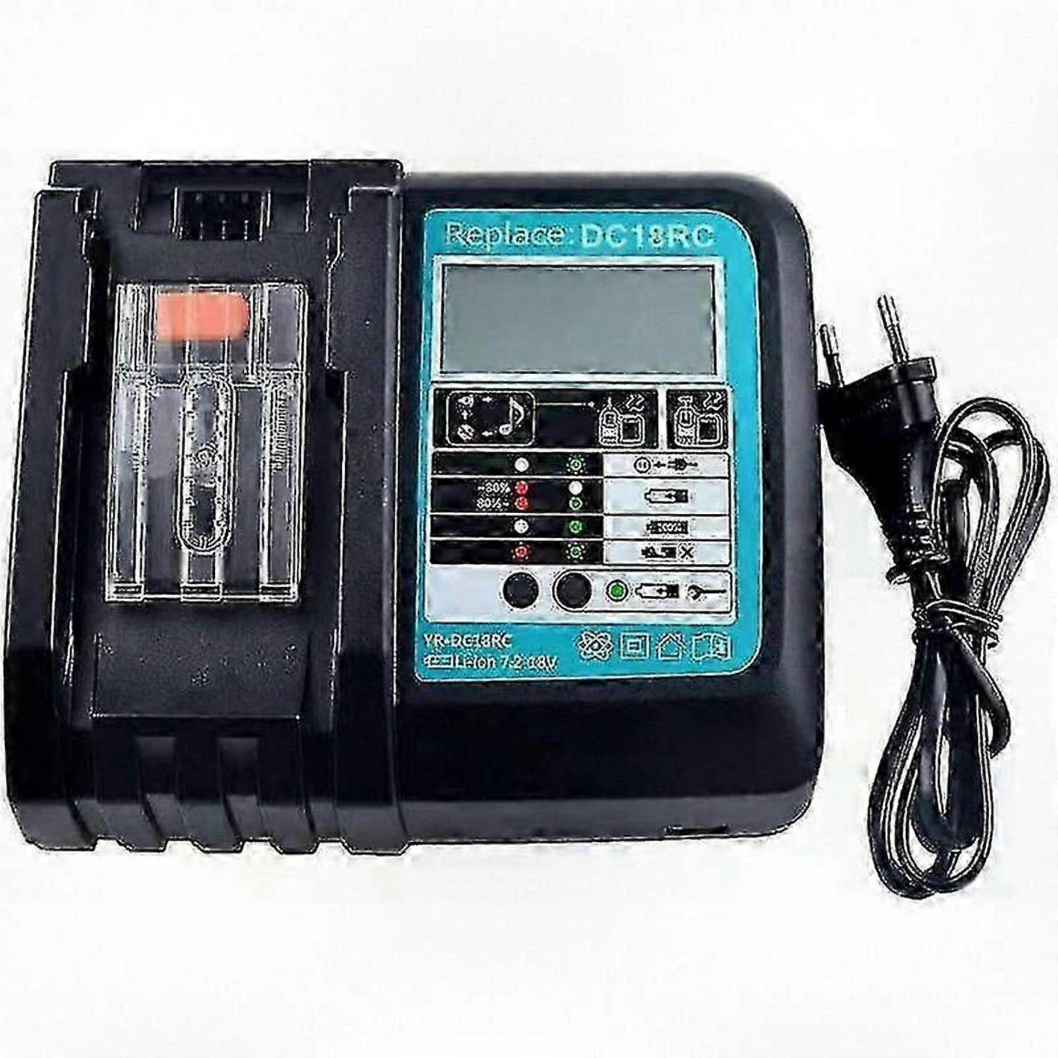 Charger for 18V Batteries compatible with Certain Brand BL1860B BL1860 BL1850 BL1845 BL1840B BL1840 BL1835 BL1830B BL1830 with LCD Display, New Model