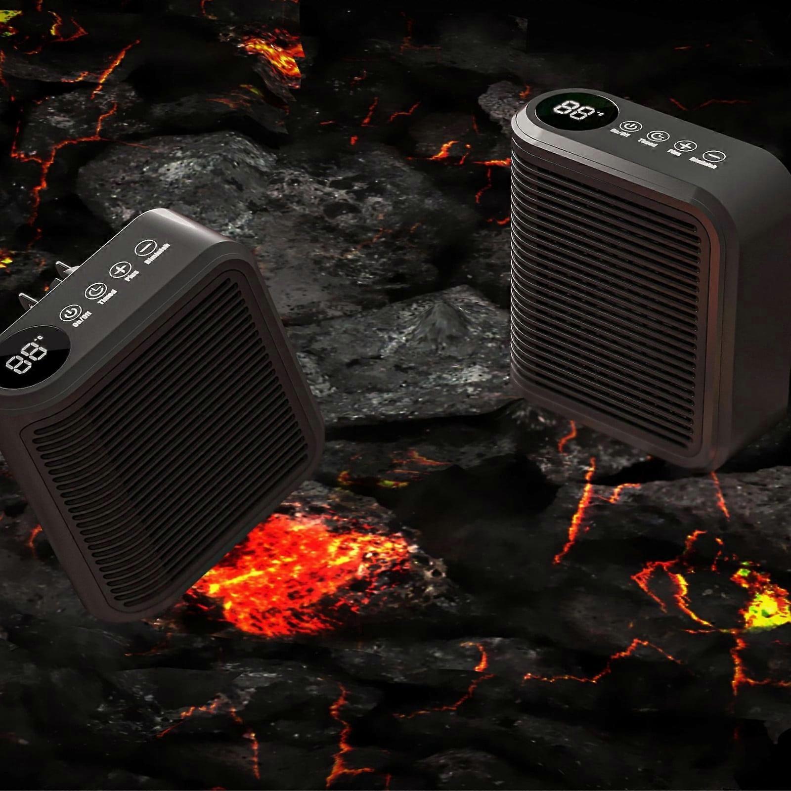 Staron Mini Heater Plug Wall Mounted Clearance (Black), Mini Heater Plug Wall Mounted Heater Multi-function Timing Hot Heater