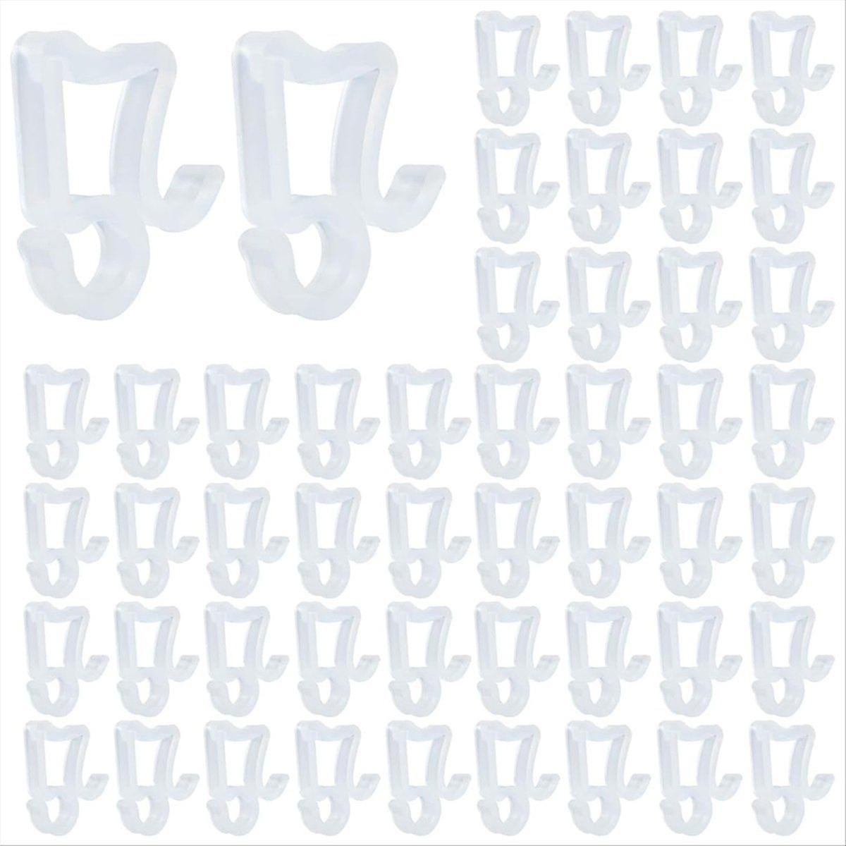 Gutter Hooks, Mini Plastic Christmas Light Clips Outdoor Light Clips