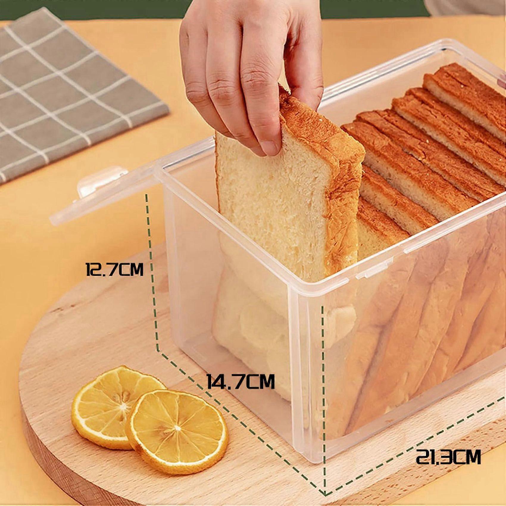 Airtight Bread Storage Containers Bread Box Plastic Reusable