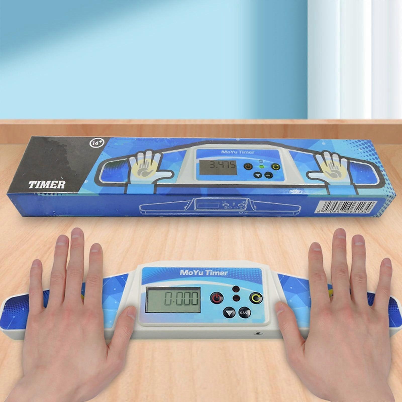 Jacenvly Toys for 1 Year Old - Timer Machine with Display, Speed Cup Race, Compatible with Cubes, Gift for Kids 3-5