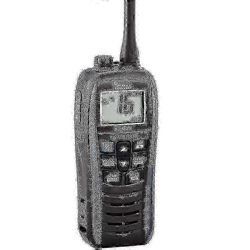 راديو Ic-m25 Marine Vhf - رمادي معدني ، خفيف الوزن ، عائم محمول باليد