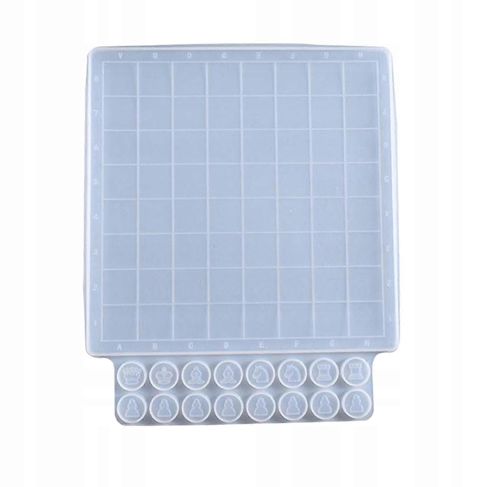 Dolity Chess Board Resin Set Epoxy Casting