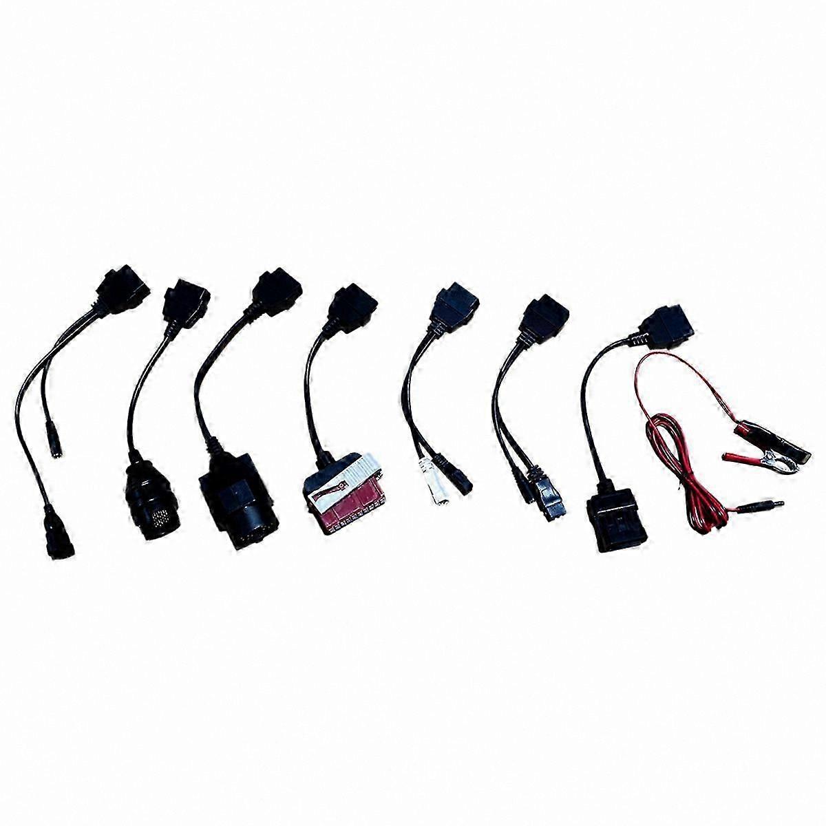 8-Piece Complete Set OBD2 Diagnostic Cable Kit for Car Multidiag Pro Interface Adapter Connector Collection