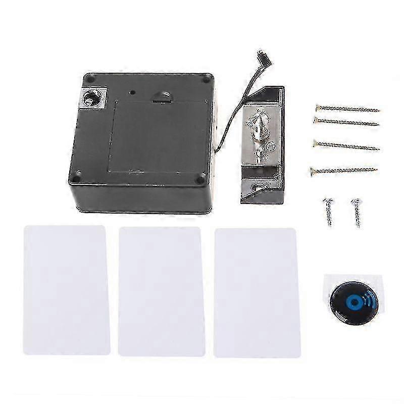 Enhanced Security System: Invisible RFID Keyless Drawer & Door Lock Sensors for 3-Card Cabinet - Hidden Access with RFID Technology