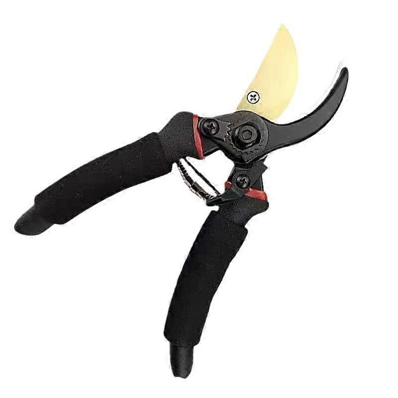 8-inch Professional Ratchet Anvil Pruning Shears (GPPS-1011) with ratchet mechanism, anvil groove design, garden shears, anvil pruning shears.