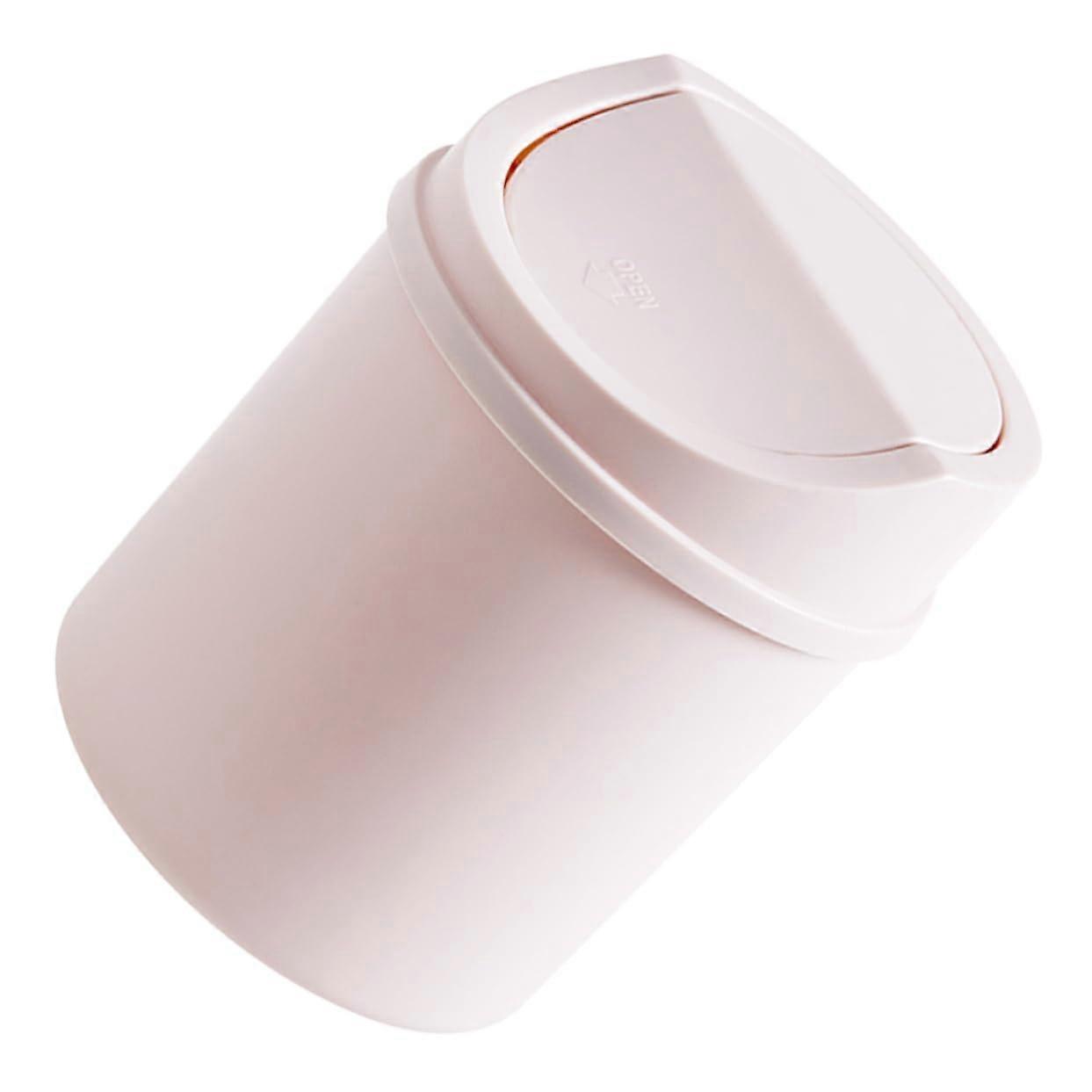 Flip Lid Mini Trash Can Desktop Trash Can For Office Use Small Bin For Bedroom Bathroom Home Office