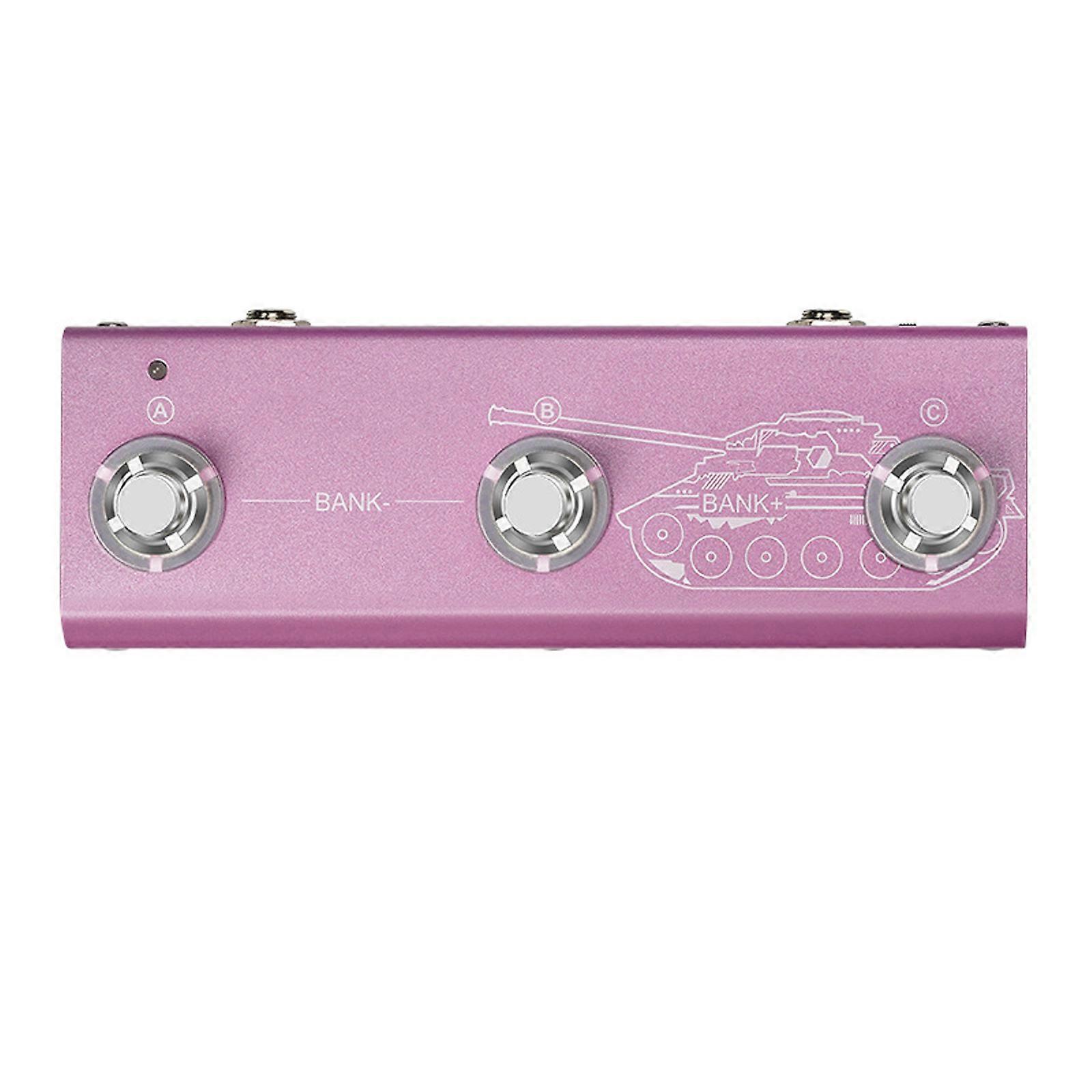 Wireless Guitar Effects Processor Sound Streaming 20 Amp Models Noise Reduction Small Design Aluminum Texture Multicolor