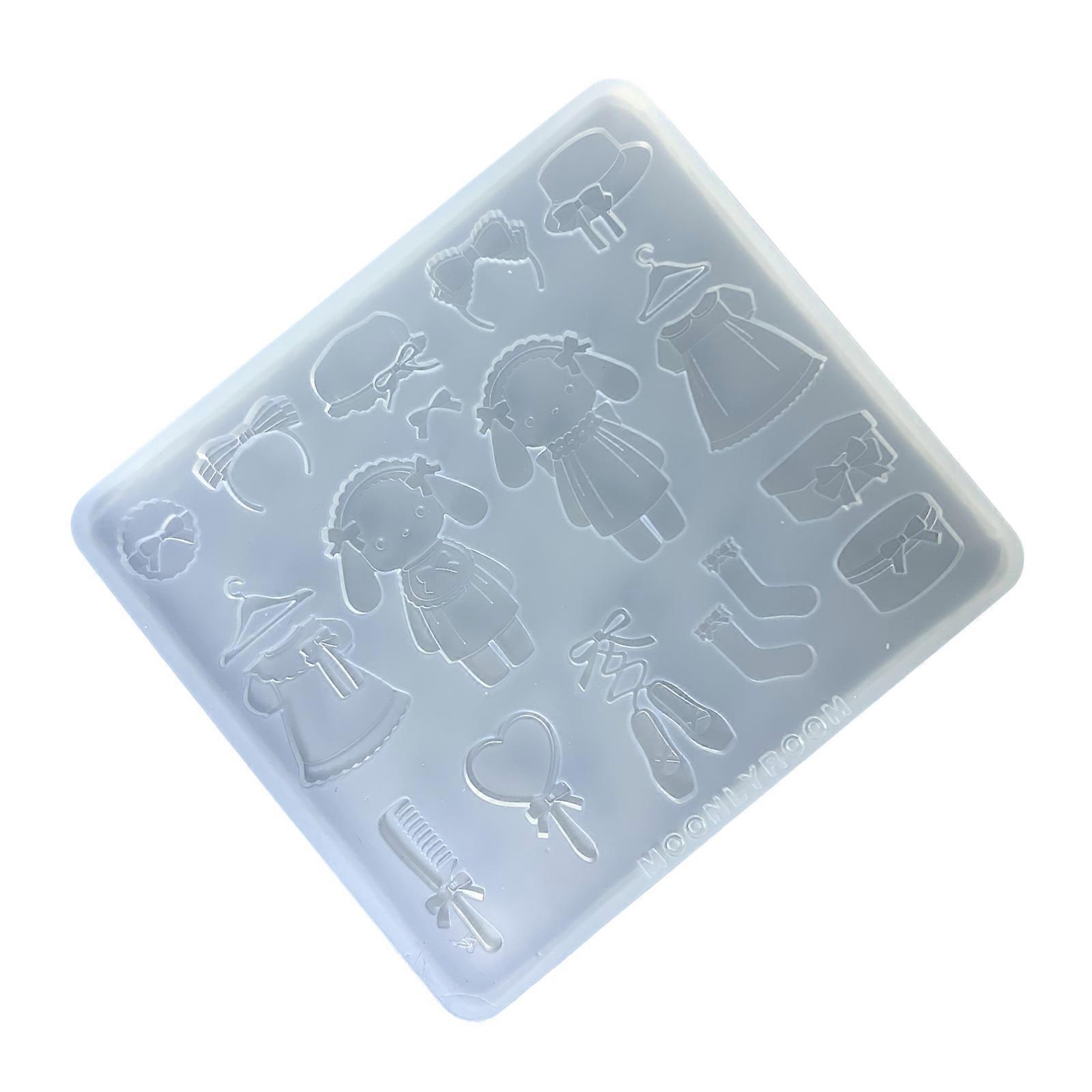 Practical Silicone Mold for Creative Projects Epoxy Keychain Pendant Moulds Professional Grade Mold for Handcrafted Item Multicolor