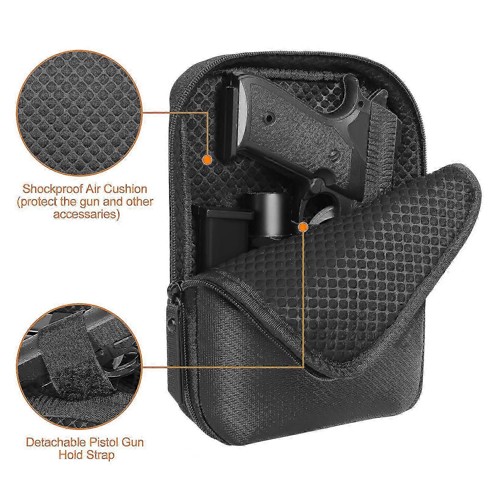 Concealed gun holster for waist with pistol protection case
