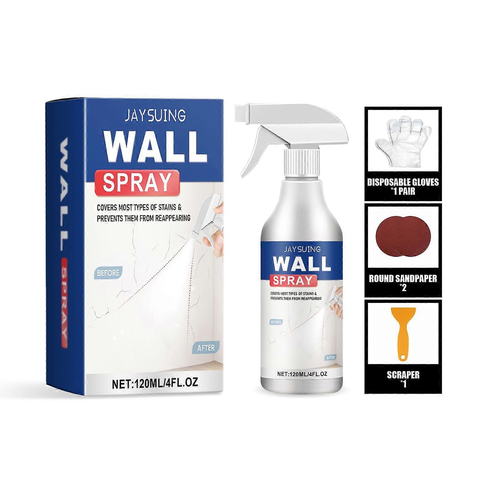 Wall Renovation Spray Painting To Remove Dirt