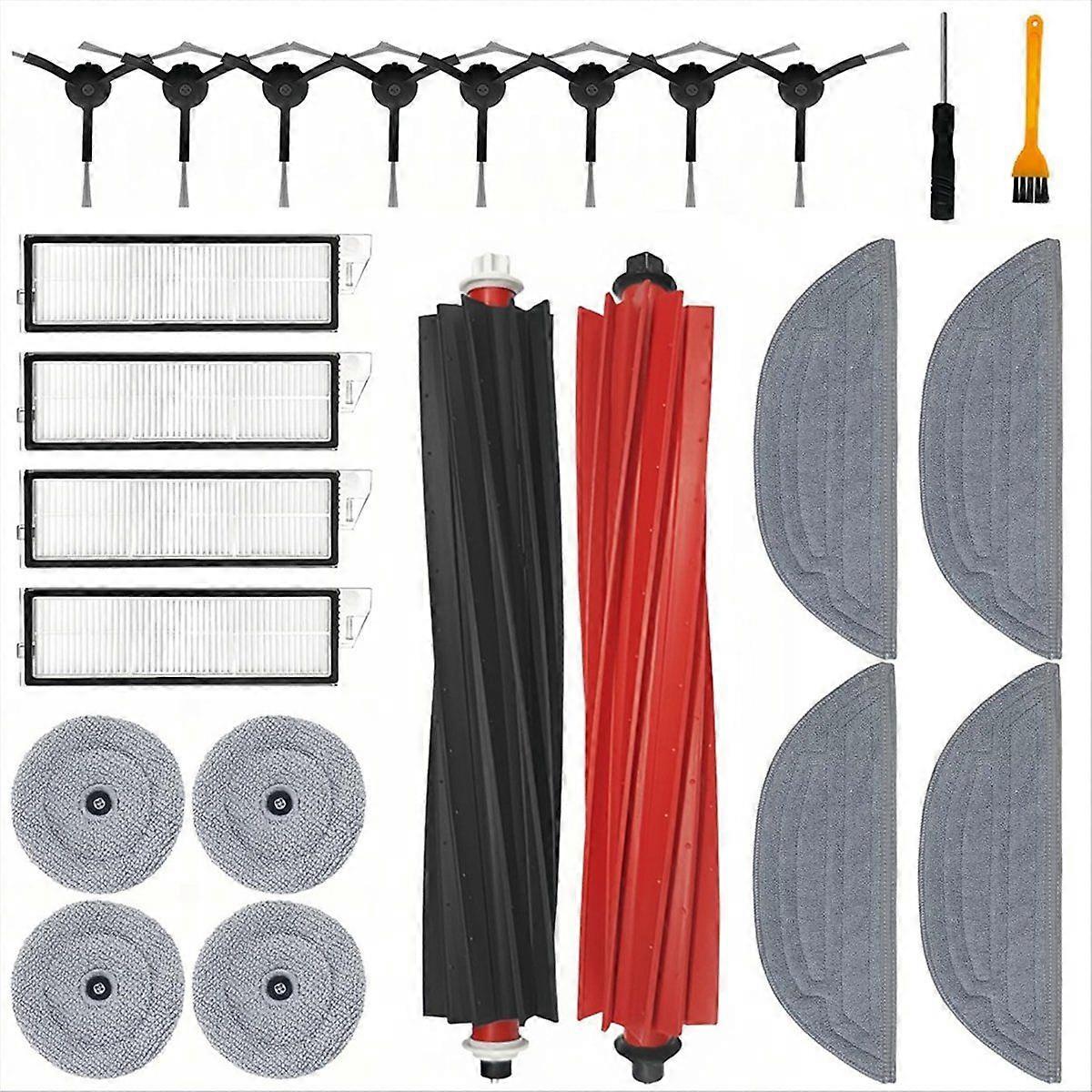 Vacuum Cleaner Replacement Set for S8 MaxV Ultra Replacement Side Brush Filter Mop Pads Roller Brus