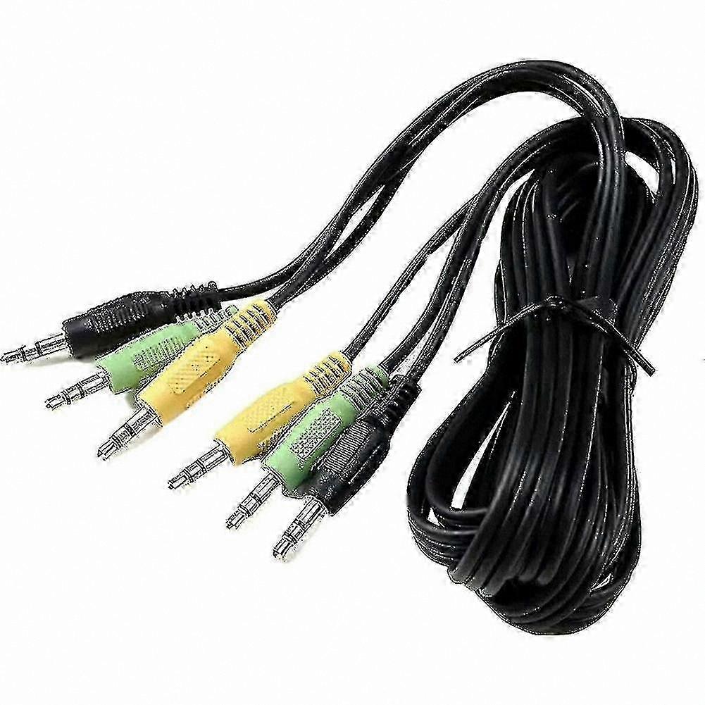 3.5mm TRS Jack 3-in-1 o Cable for 5.1 Channel Speaker Systems Computer Connectivity Solutions