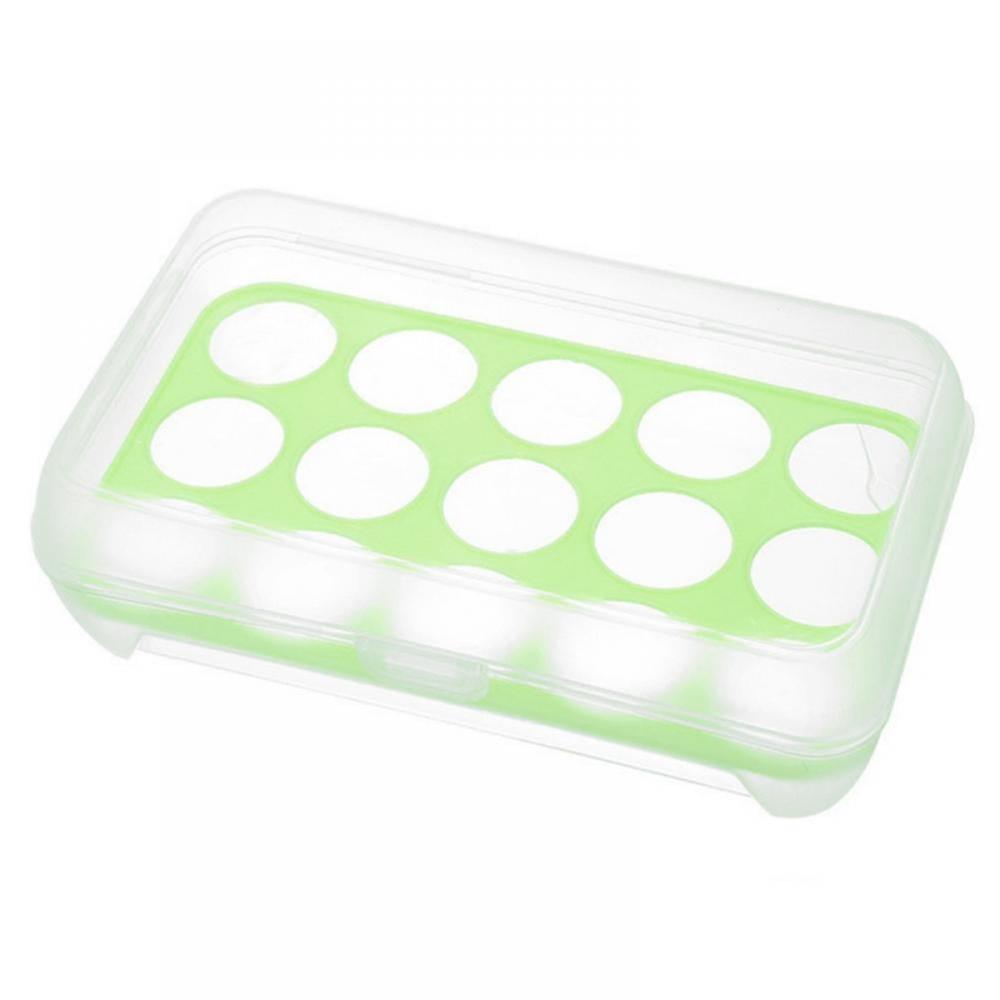 Egg Container for Refrigerator, 15 Grid Egg Storage Container Organizer Bin Plastic Storage Container For Fridge