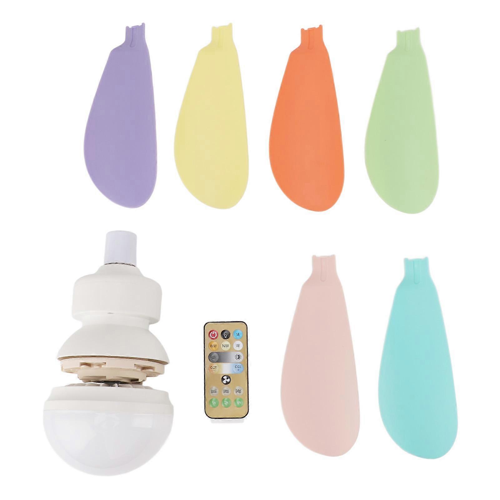 Ceiling Fans with Lights and Remote Control ABS E26 E27 Modern Small Ceiling Fan Socket Fan Light