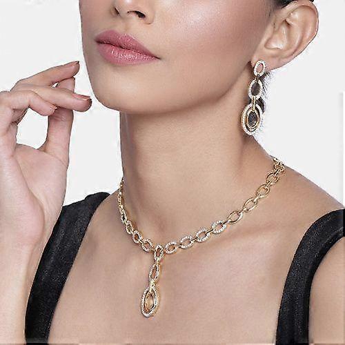 Estele - Y-shaped necklace set with opal ring and diamonds