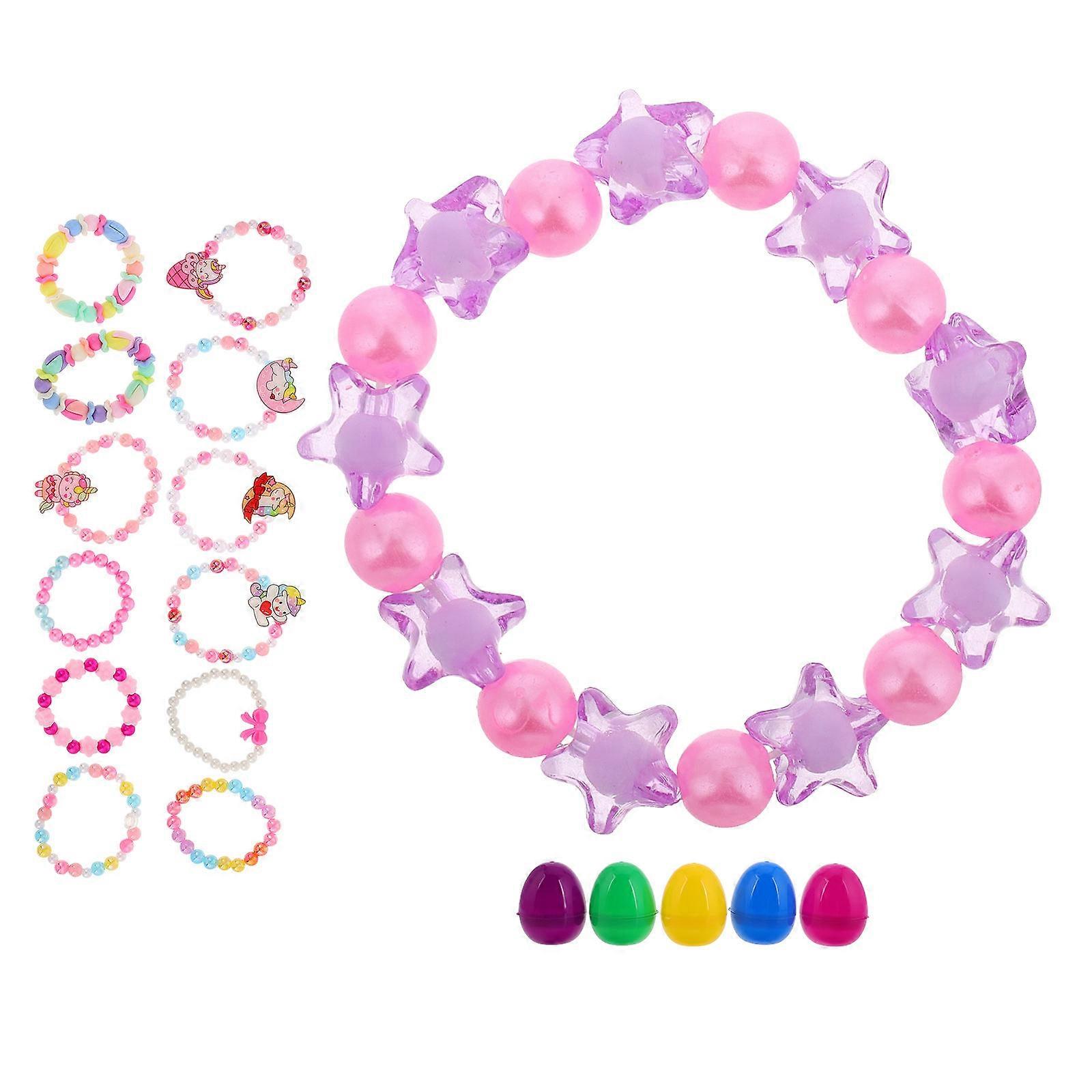 Assorted Color Easter DIY Craft Decoration Eggs for Painting 1Set Plastic