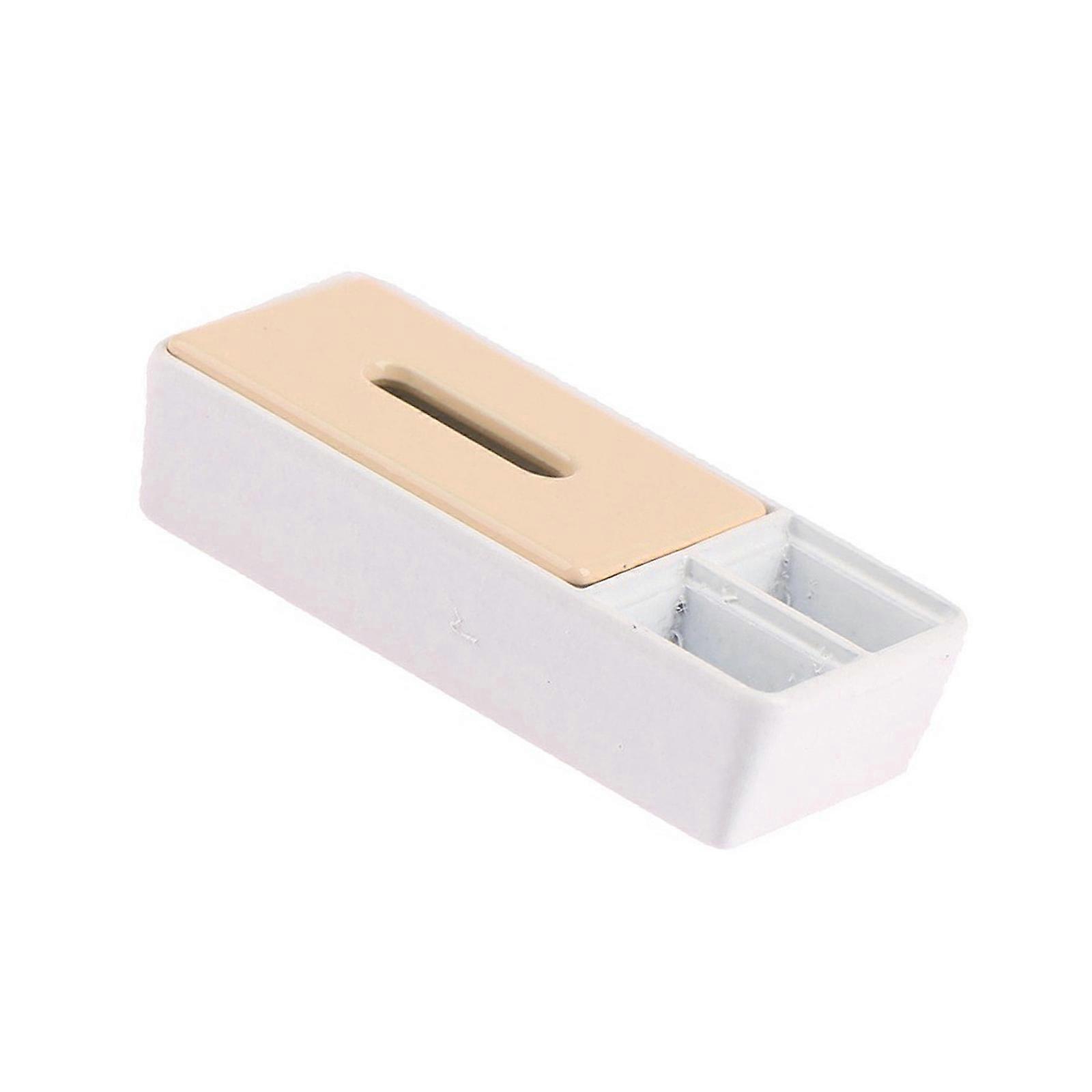 1/12 Miniature Tissue Container Realistic Miniature Tissue Box Holder For Model House Displays And Scene Building  White