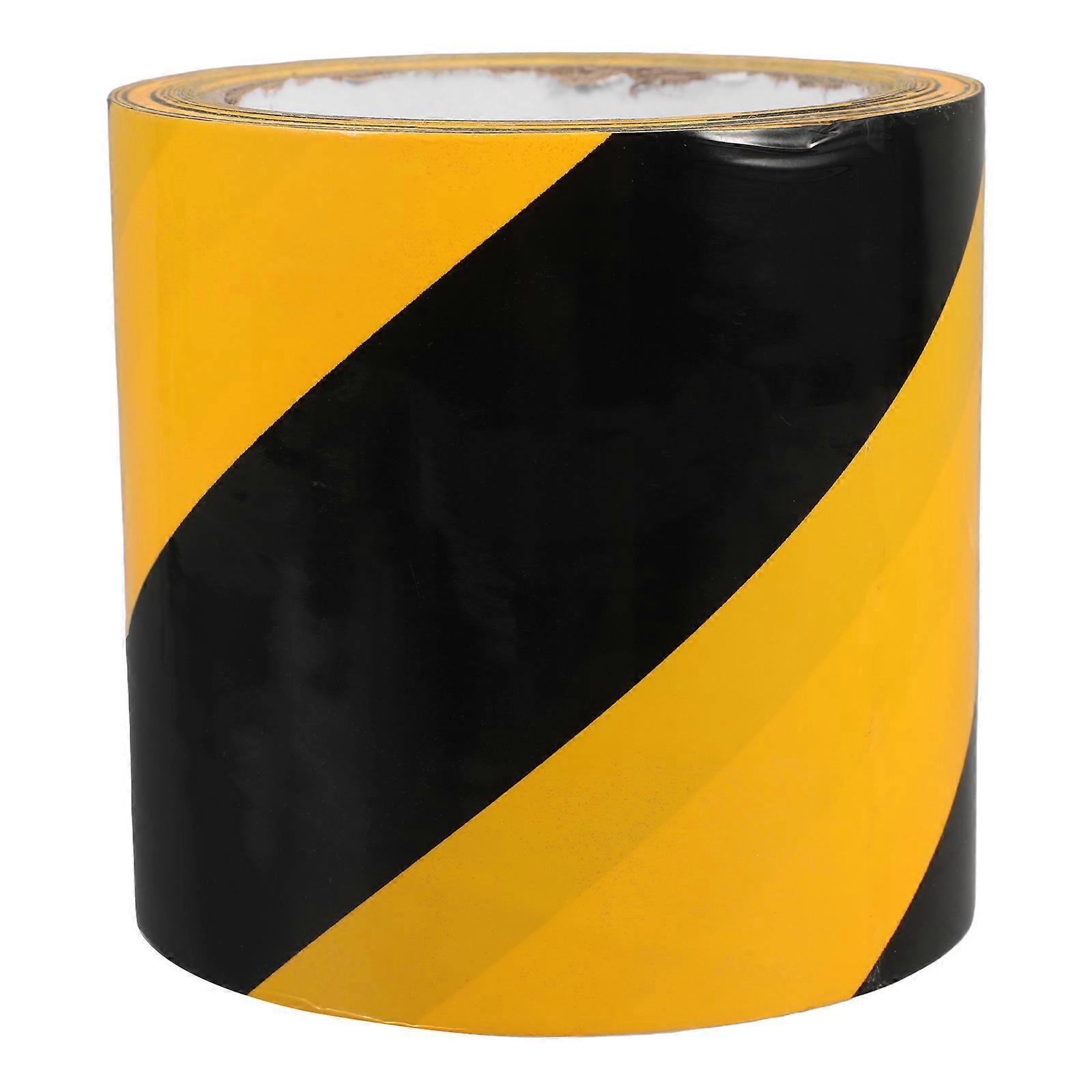 High Visibility Hazard Warning Tape Black Yellow Floor Tape for Warning 1 Roll