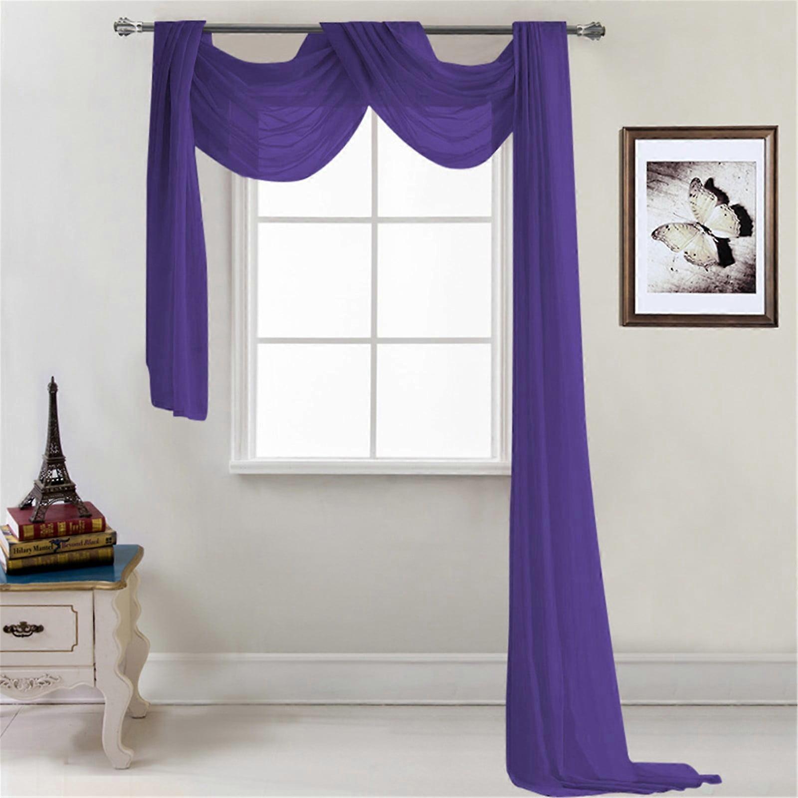 Curtain New Window Scarf Multifunction Voile Window Or Event Decoration