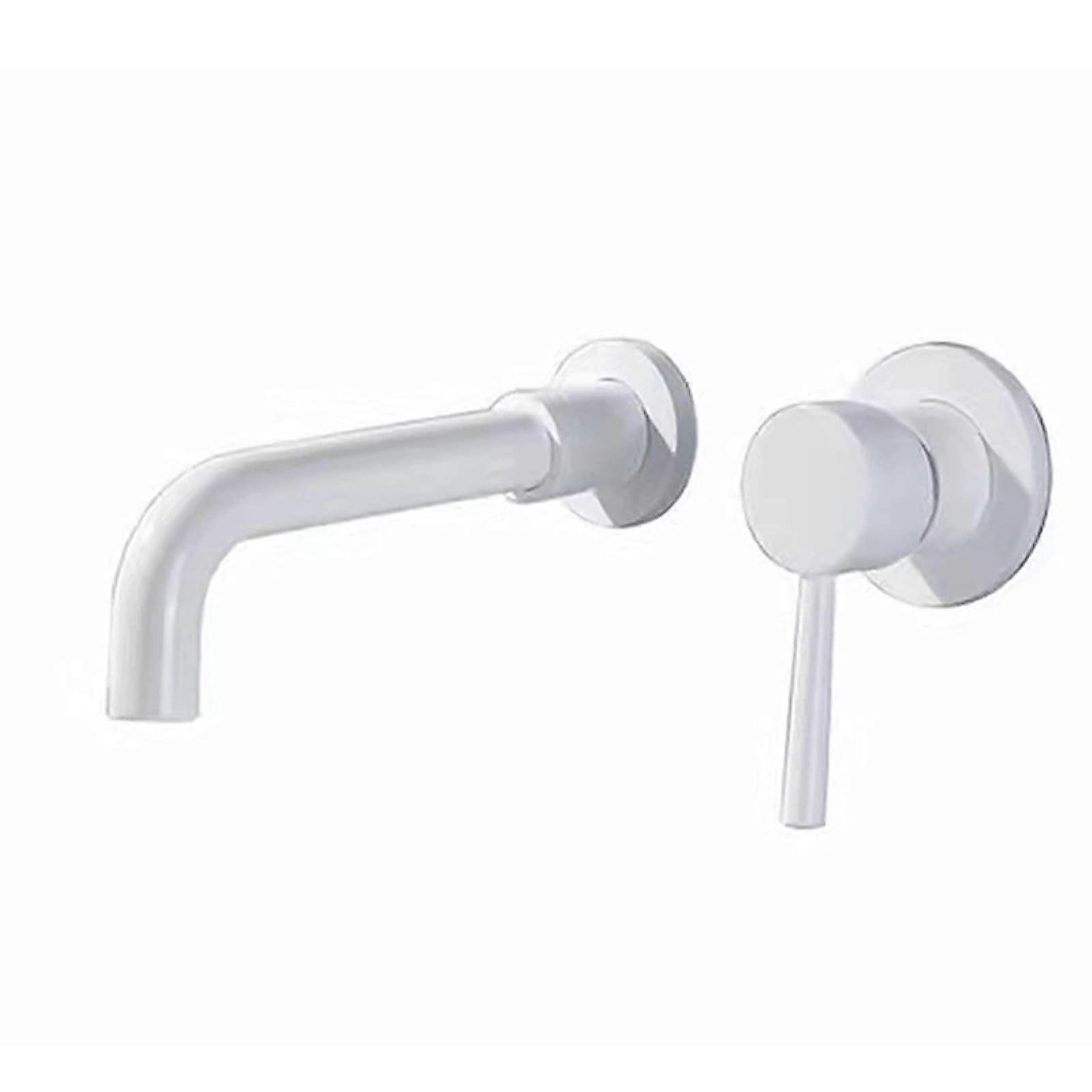 inWall Basin Round Matte Black Rotatable Concealed Embedded Full Copper Hot and Cold Water Model A