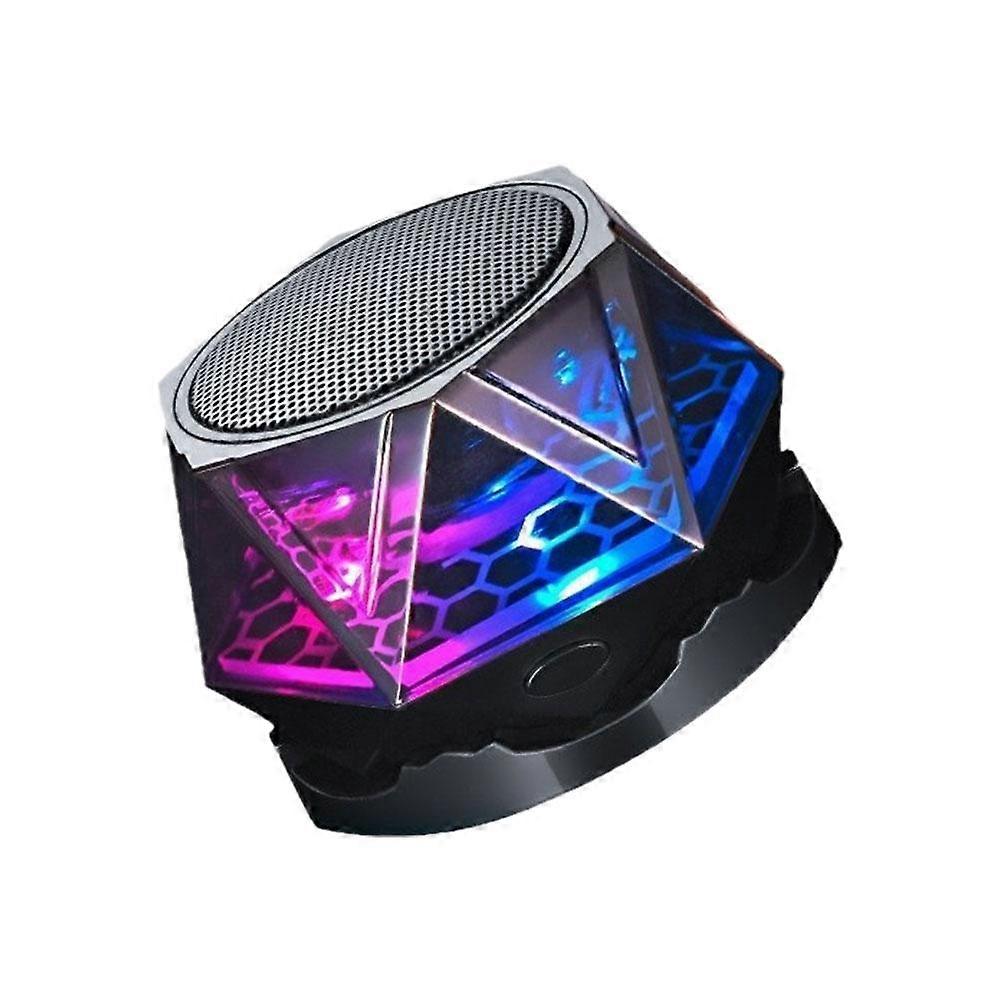 Magnetic Bluetooth Mini Speaker with RGB Color Light Universal Phone Stand for Gaming Desktop and Outdoor Use