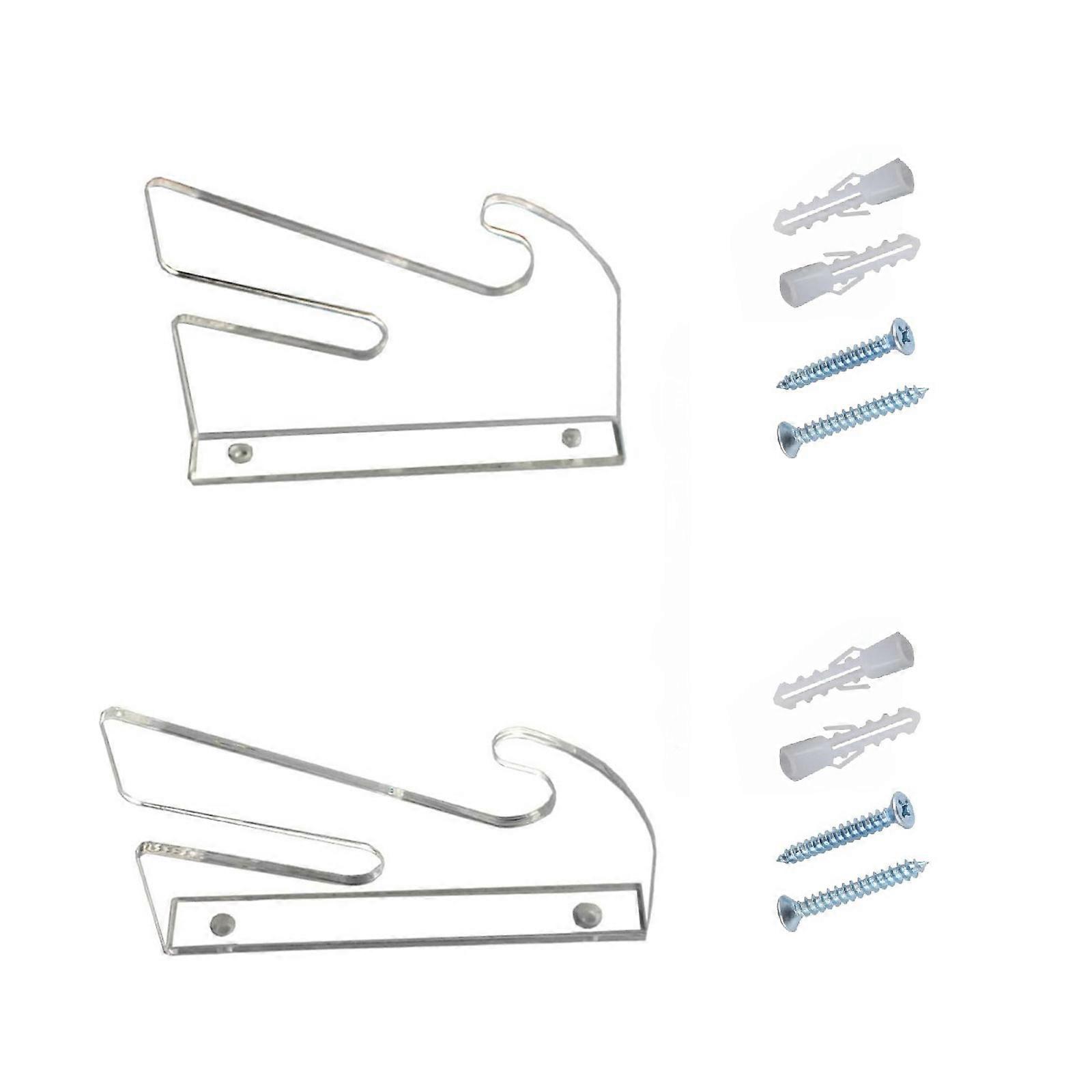 Sturdy Acrylics Skateboard Holder Wall Mounted Shelf with Accessory Hooks Portable for Home Organization Daily Use  Clear