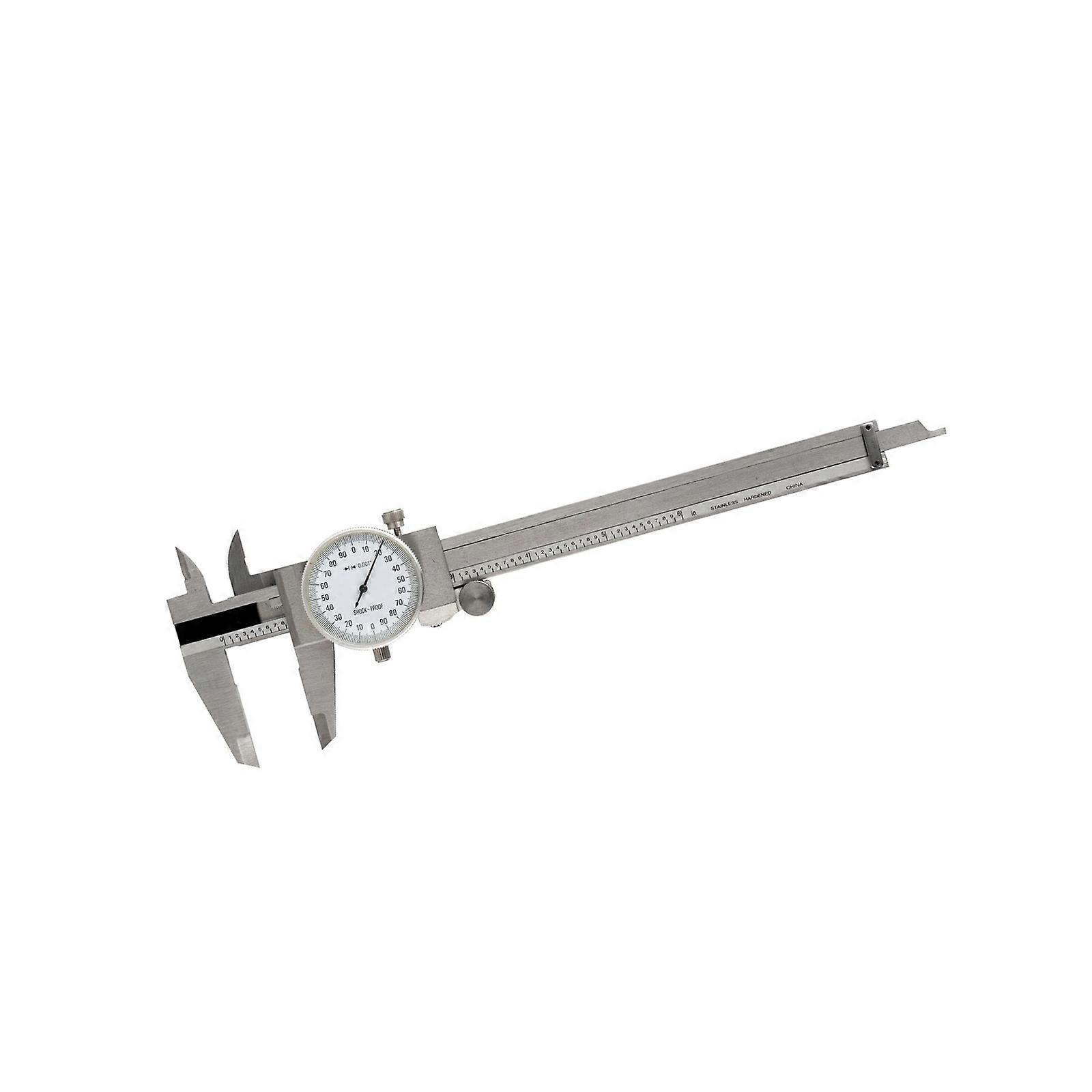 8Inch Stainless Steel Dials Caliper Black Scale Precisions Measuring Tool For Machining And Engineering Multicolor